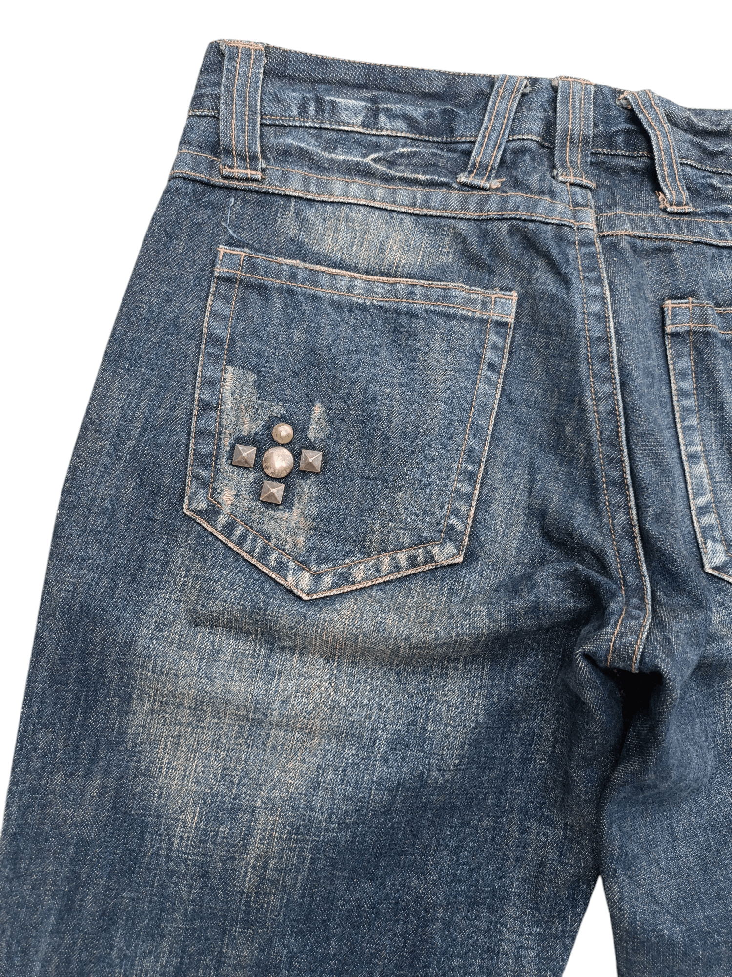 Japanese Brand FLARED💥JAPANESE BRAND LAV CLAW MARK STUD DENIM Size US 32 / EU 48 - 19 Thumbnail