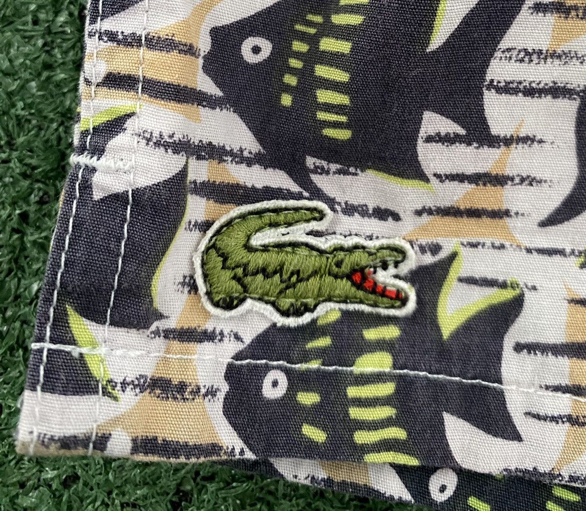 Lacoste VTG 90’s Izod Lacoste All Over Fish Print Lined Swim Shorts Size US 32 / EU 48 - 3 Thumbnail