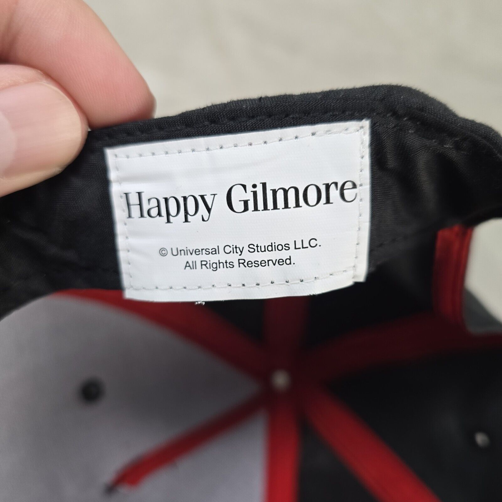 Other Just Tap It In Happy Gilmore Snapback Hat Cap Golf Black Red Size ONE SIZE - 8 Thumbnail
