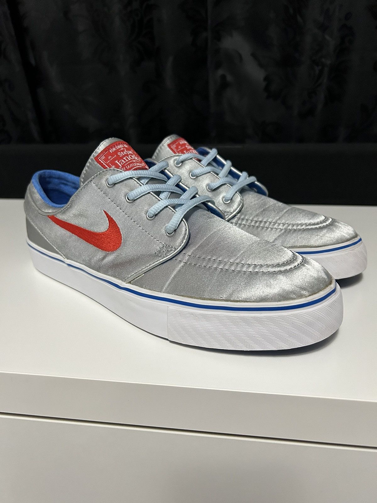 image of Nike Stefan Janoski Metallic Silver - Size: 9 Shoes, Men's