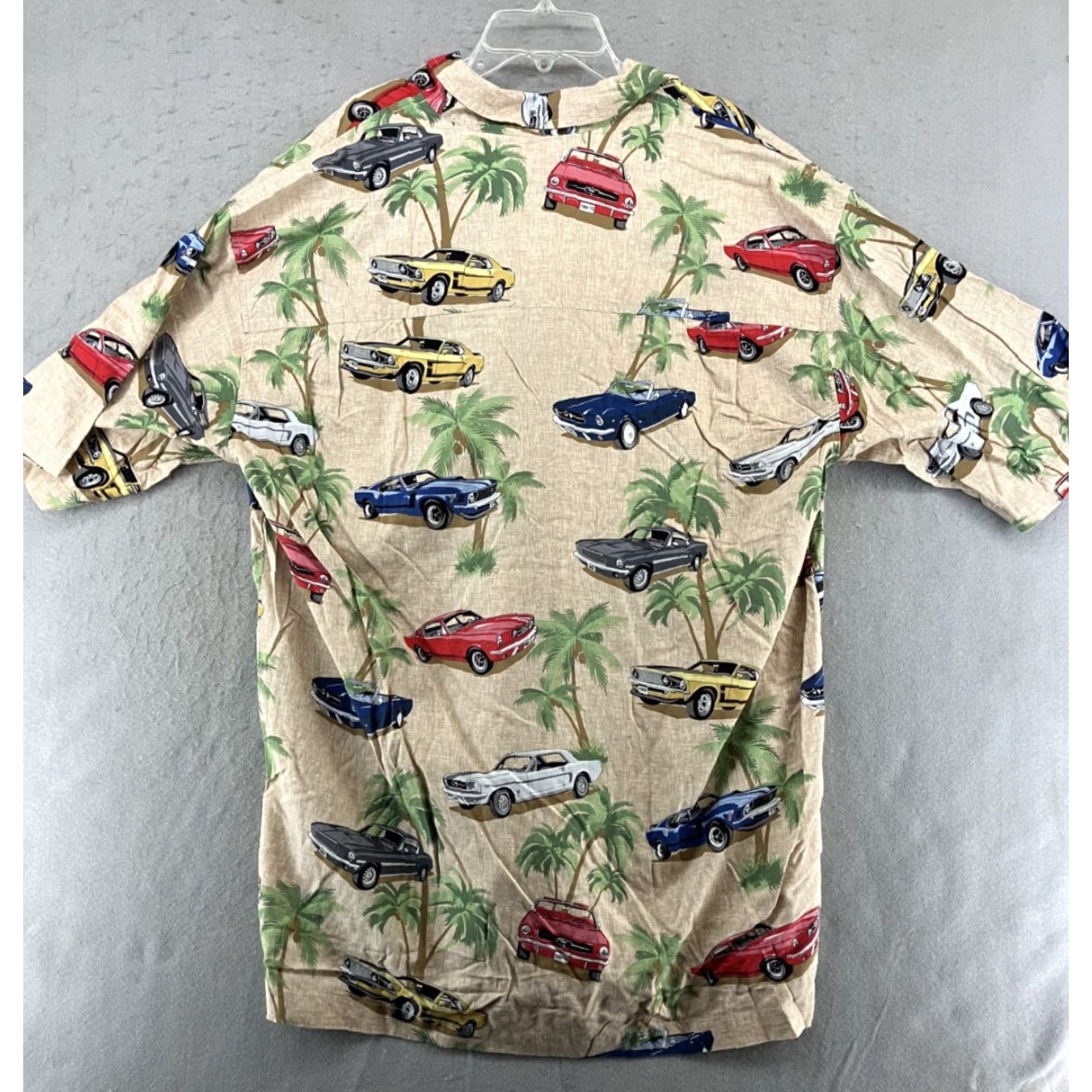 Vintage VINTAGE David Carey Hawaiian Shirt Mens XL Casual Beach Summer 90s Palm Trees & Mustangs Size US XL / EU 56 / 4 - 6 Thumbnail