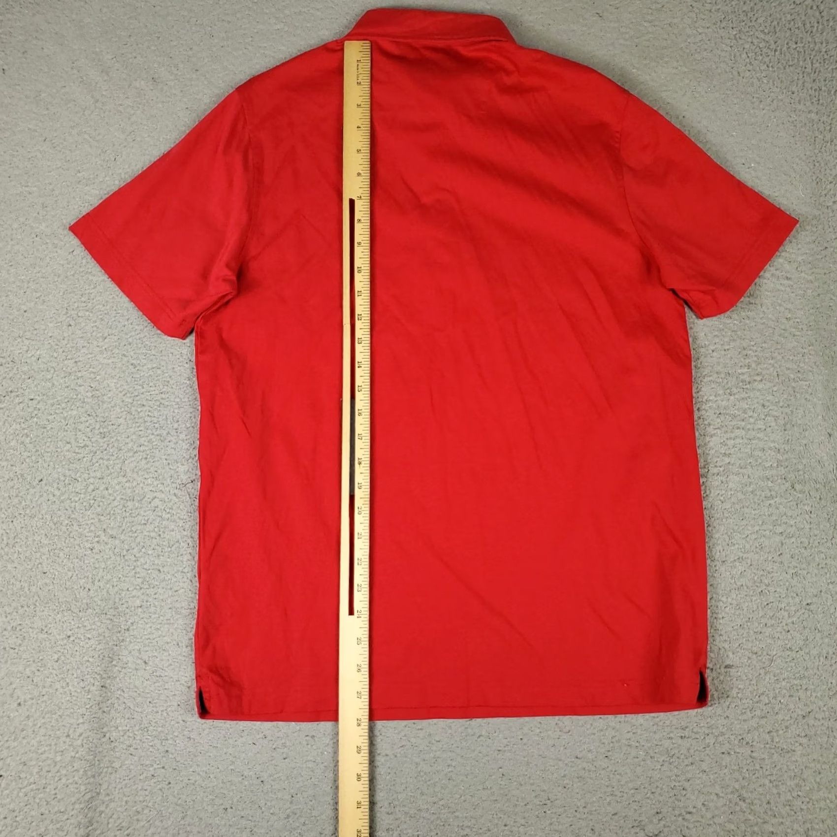 BUGATCHI BUGATCHI Polo Shirt Mens Regular Red Short Sleeve Shirt Basecolor Red Polo Shirt Mens Casual Modern Preppy Sports Colorful 90s? Size US M / EU 48-50 / 2 - 3 Thumbnail