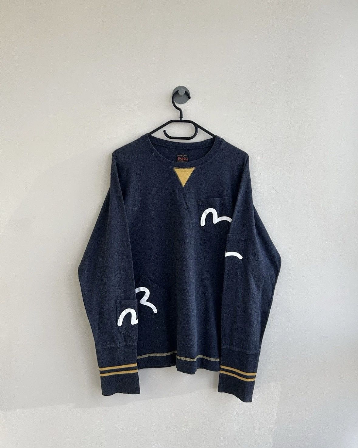 Evisu Vintage Evisu Multi Pocket Long Sleeve Japanese Rare Item Size US L / EU 52-54 / 3 - 1 Thumbnail