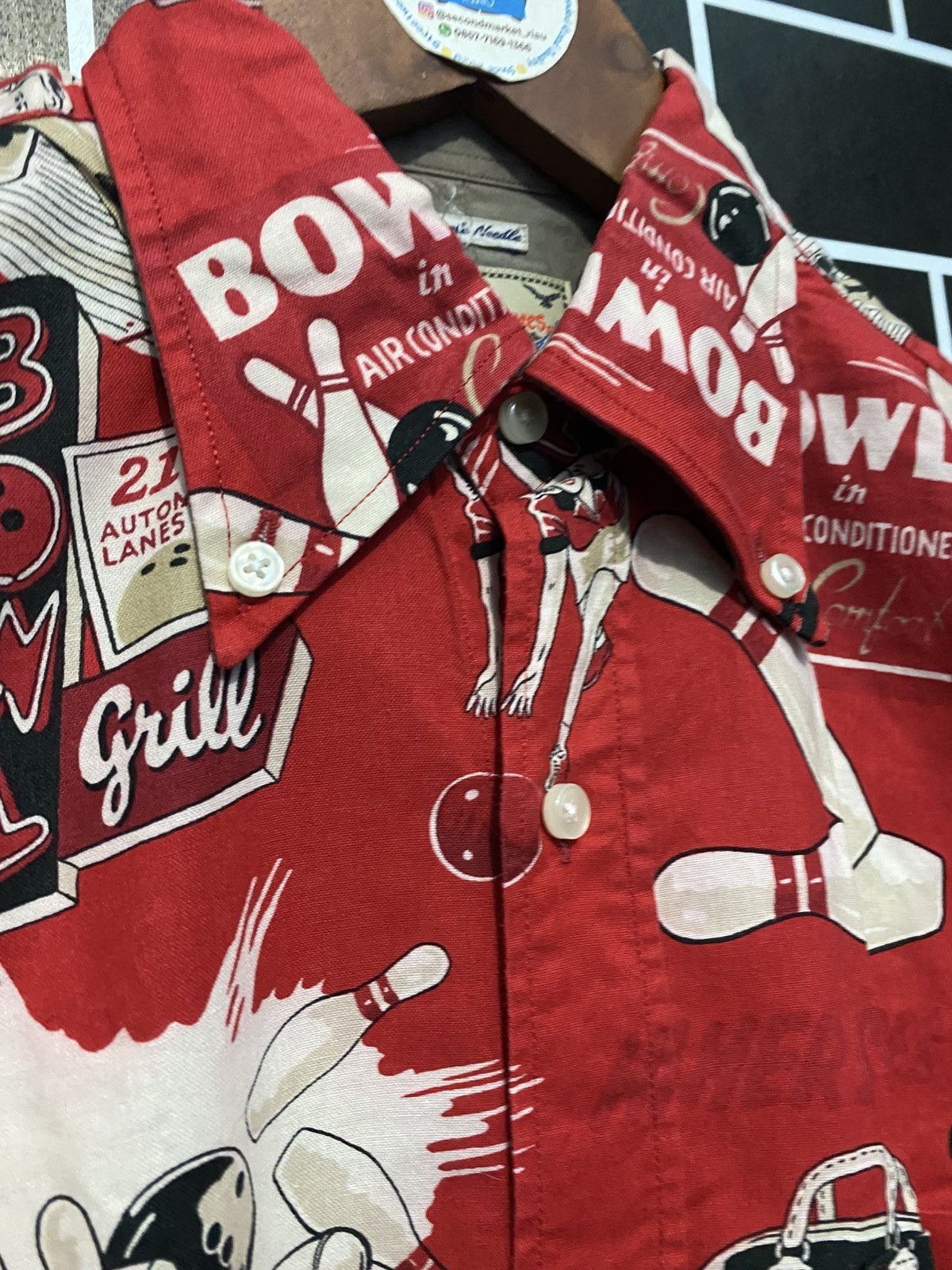 Dry Bones × Vintage Dry Bones single needle vintage AOP Bowling Shirts Size US S / EU 44-46 / 1 - 2 Thumbnail