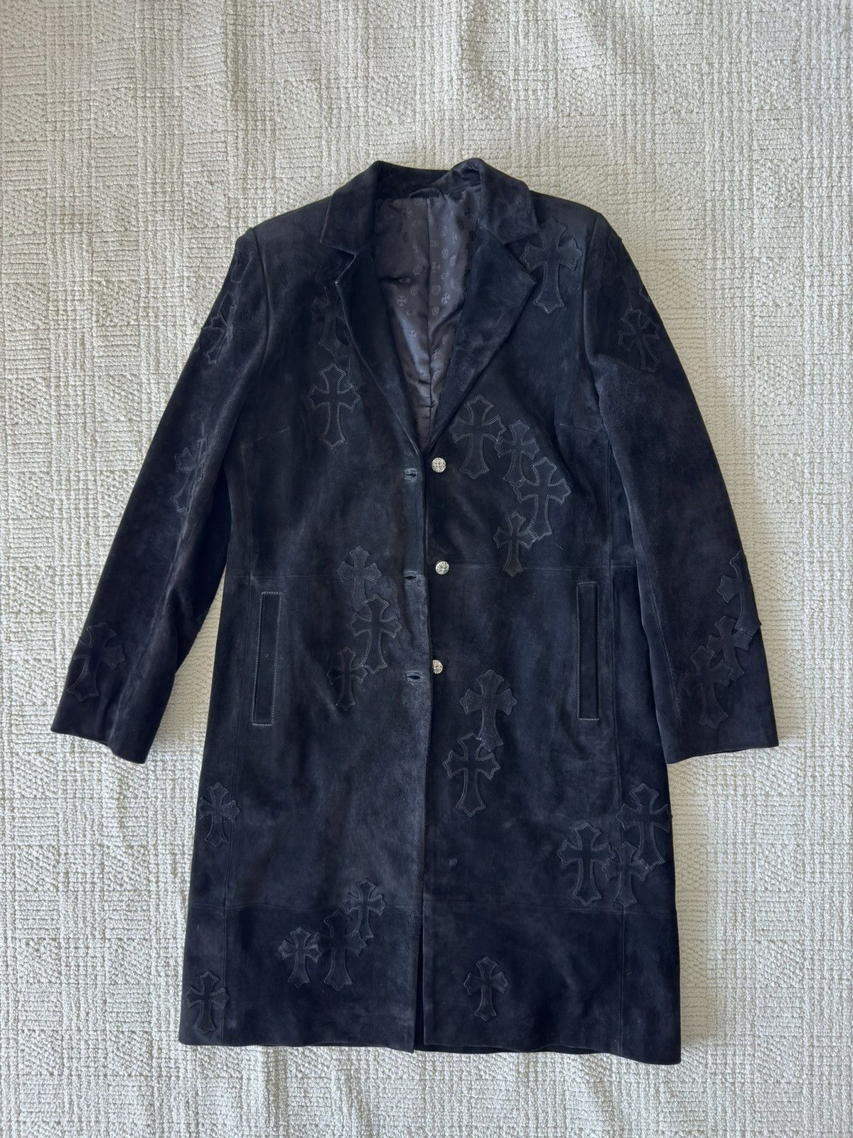 Chrome Hearts CHROME HEARTS Black 1 of 1 Mult patch Leather Coat Size US L / EU 52-54 / 3 - 1 Thumbnail