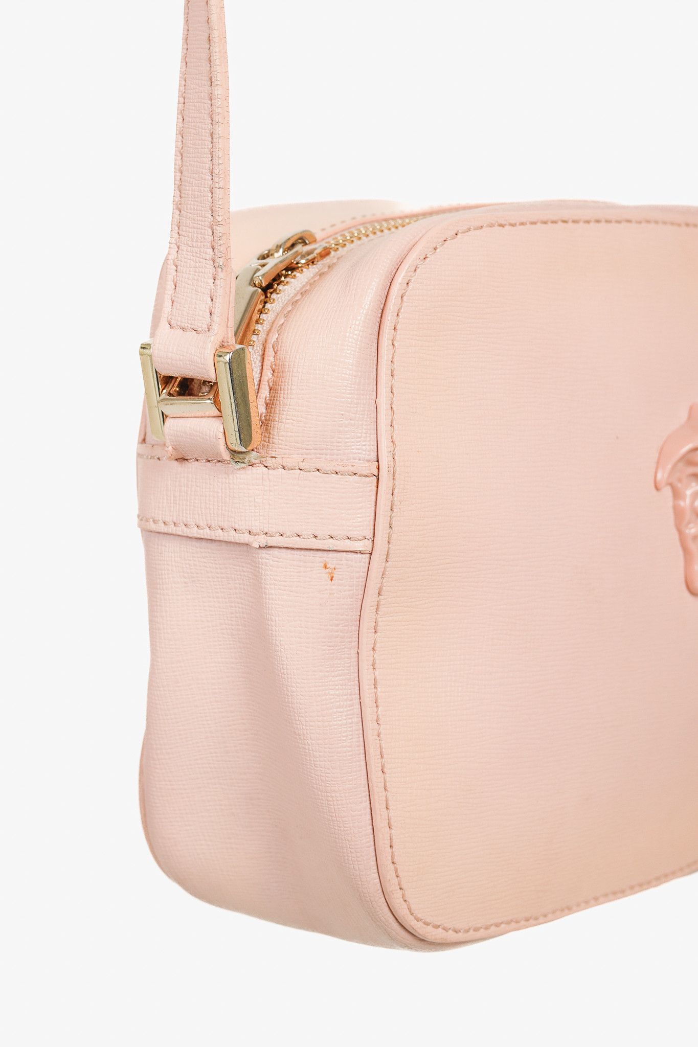 Versace Versace Palazzo Medusa Pink Leather Crossbody Camera Bag Size ONE SIZE - 8 Thumbnail