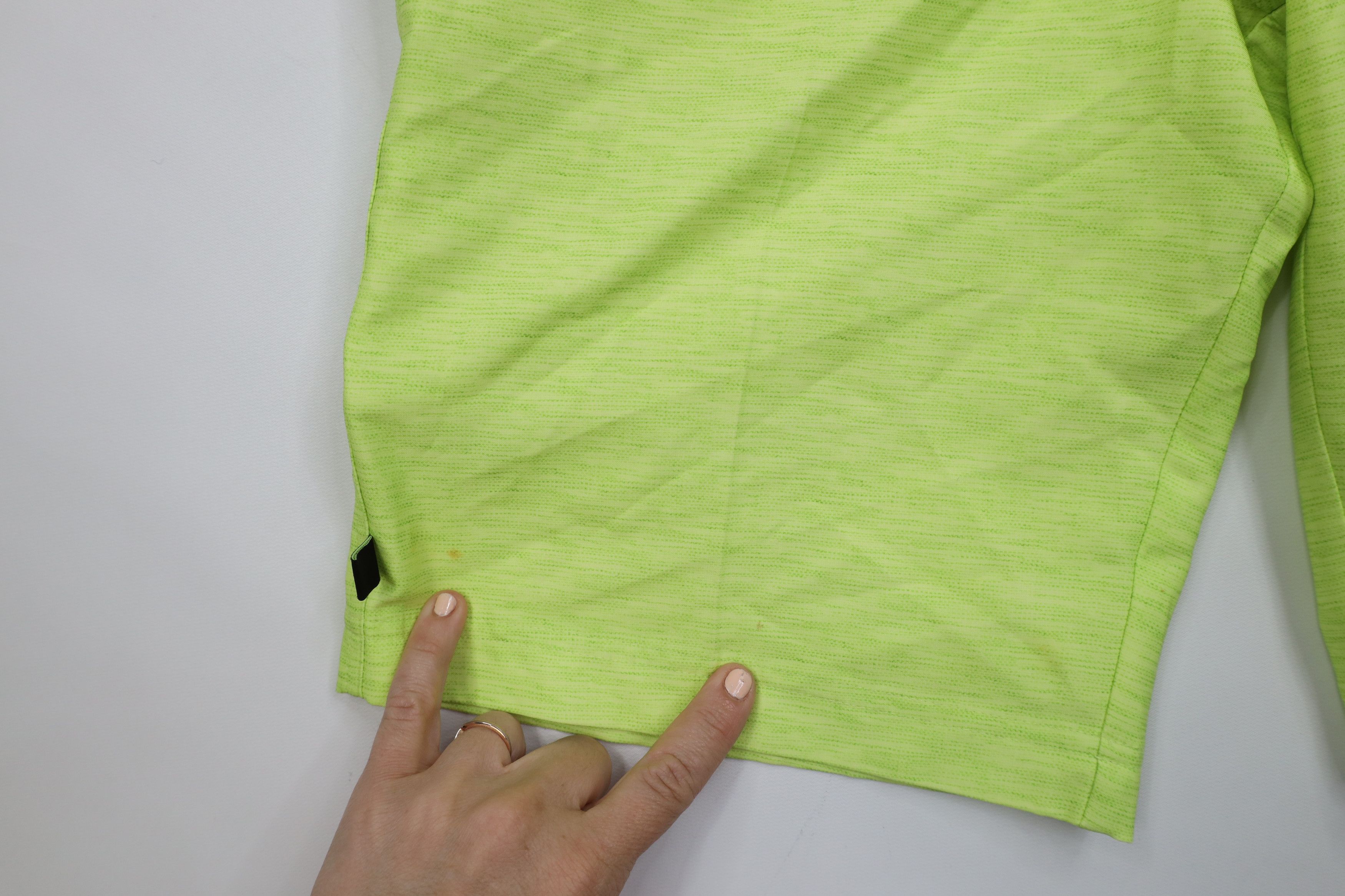 Puma × Vintage Puma Golf Cell Chambray Golfing Chino Shorts Lime Green Size US 30 / EU 46 - 6 Thumbnail