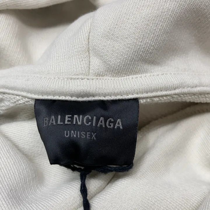 Balenciaga Balenciaga Logo Print Hoodie Unisex White 0079-2507 Size US S / EU 44-46 / 1 - 4 Thumbnail