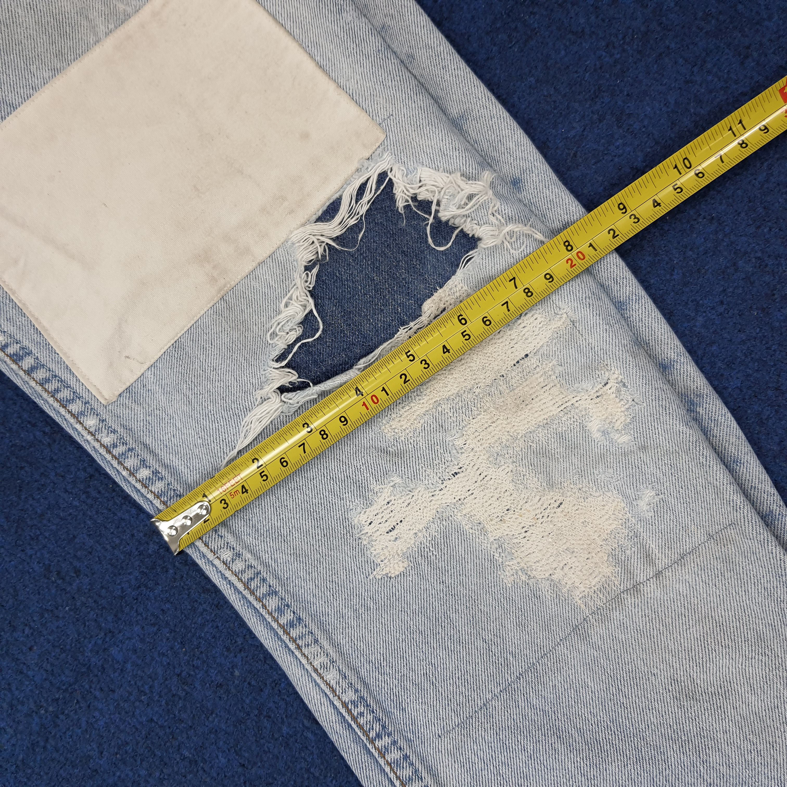 Levi's Vintage Levi's Distressed Doraemon Patchwork Jean C252N17 Size US 28 / EU 44 - 16 Thumbnail