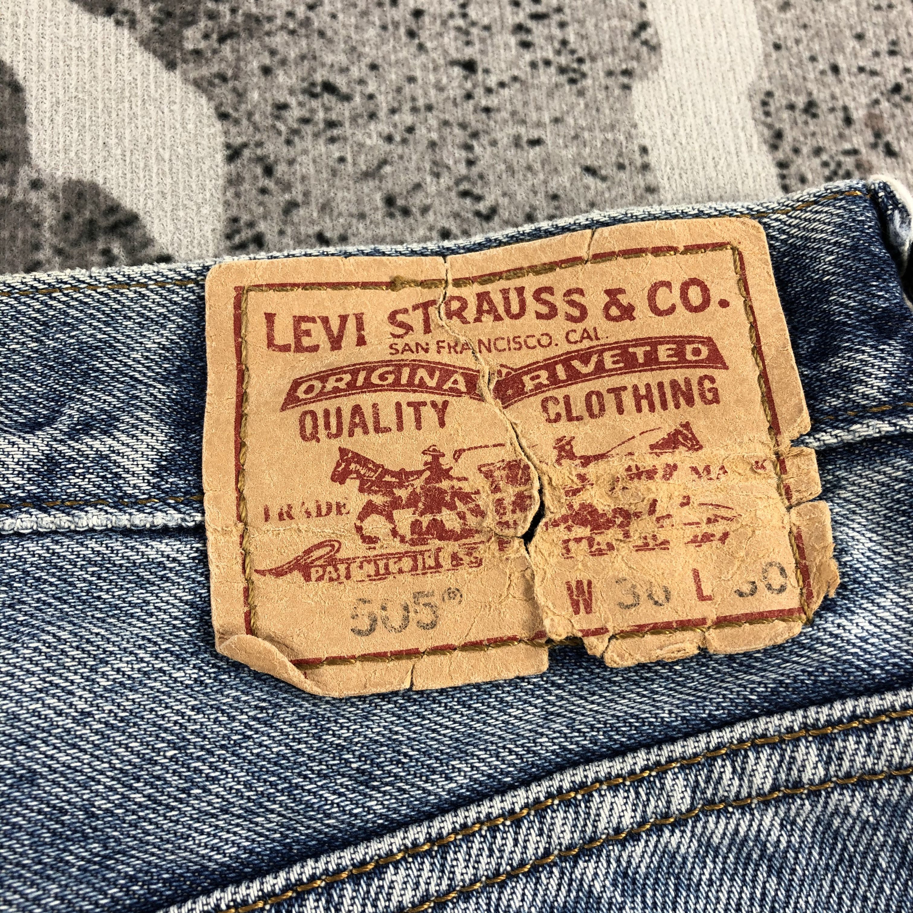 Levi's Vintage Levi's 505 Jeans Distress Regular Fit Denim KJ972 Size US 36 / EU 52 - 5 Thumbnail