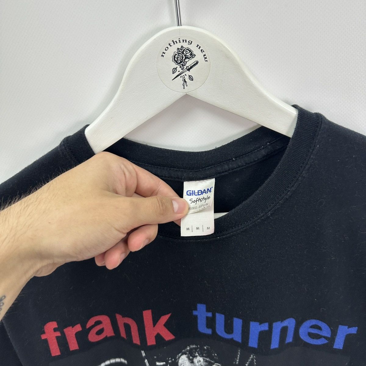 Band Tees Vintage 00s Frank Turner Positive Songs negative people tee Size US M / EU 48-50 / 2 - 6 Thumbnail