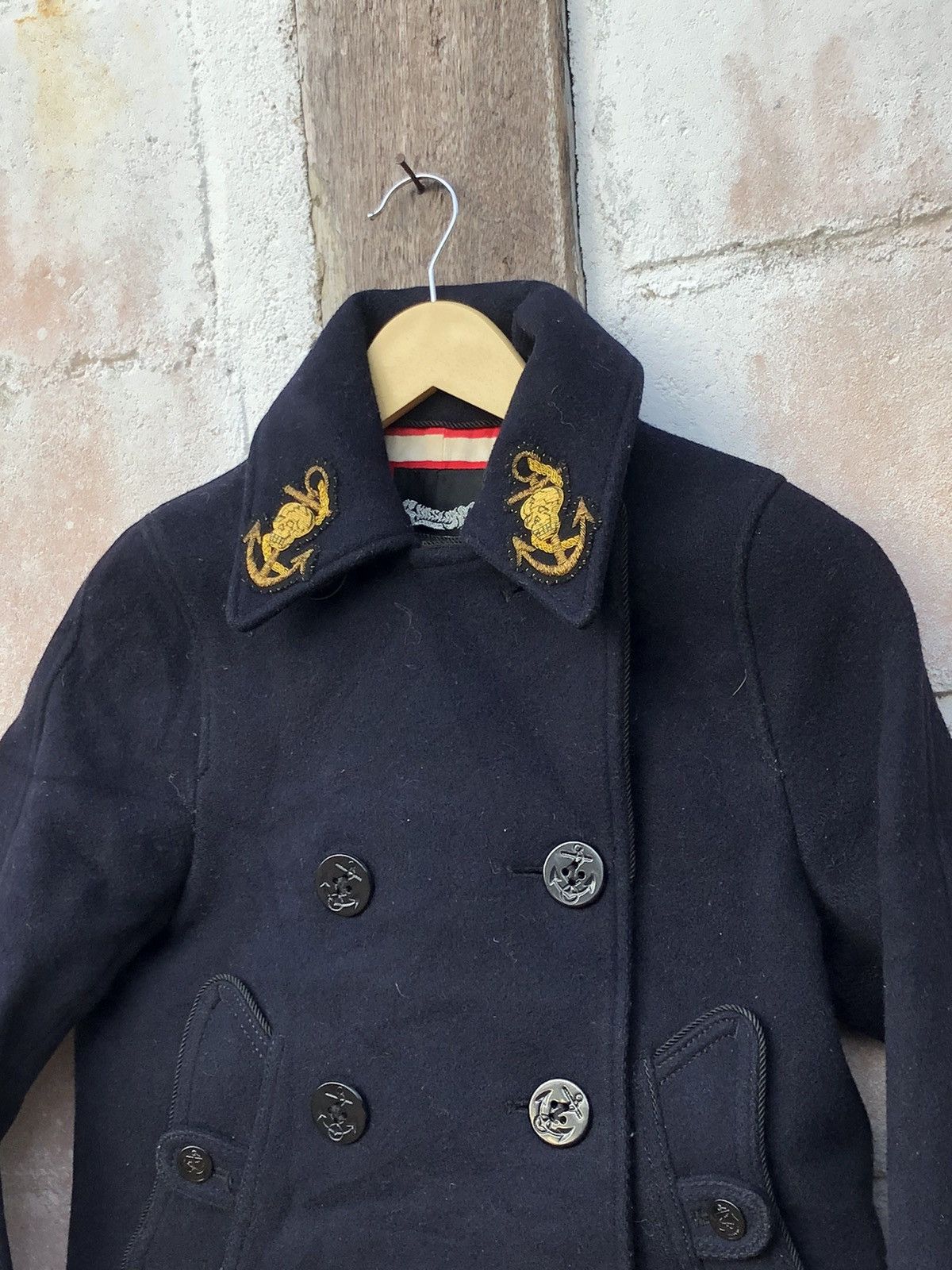 Japanese Brand × Vintage PeaCoat Jacket Rnaslang Size M / US 6-8 / IT 42-44 - 4 Thumbnail