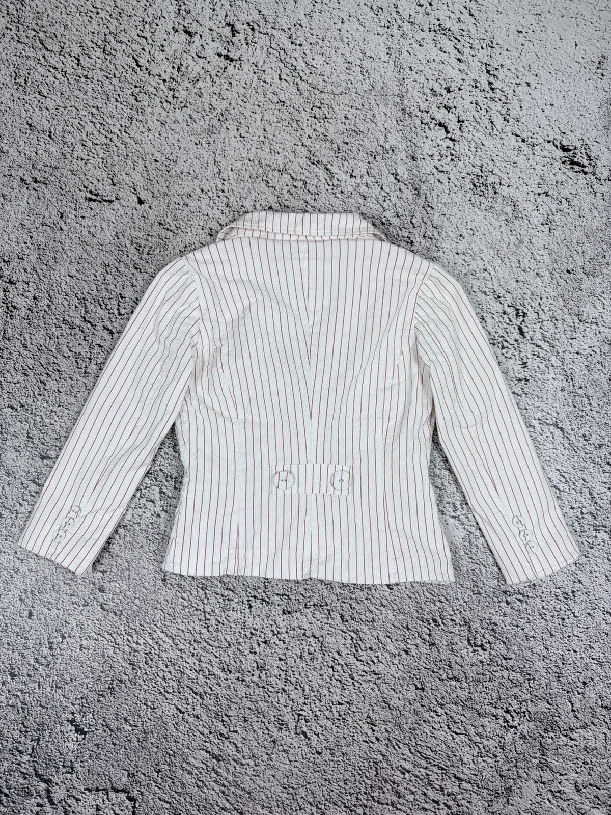 Morgan De Toi Vtg Morgan De Toi Pinstripe Blazer Y2K Office Siren Jacket Size S / US 4 / IT 40 - 7 Thumbnail