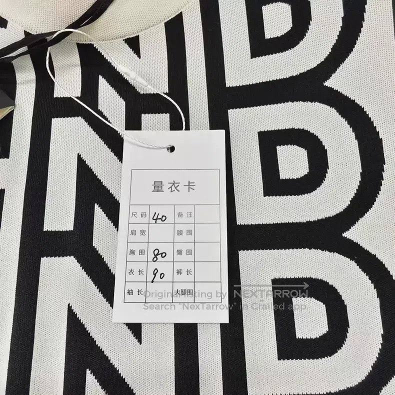 Fendi Fendi Black and White Bulletproof Knit Dress Size XS / US 0-2 / IT 36-38 - 5 Thumbnail