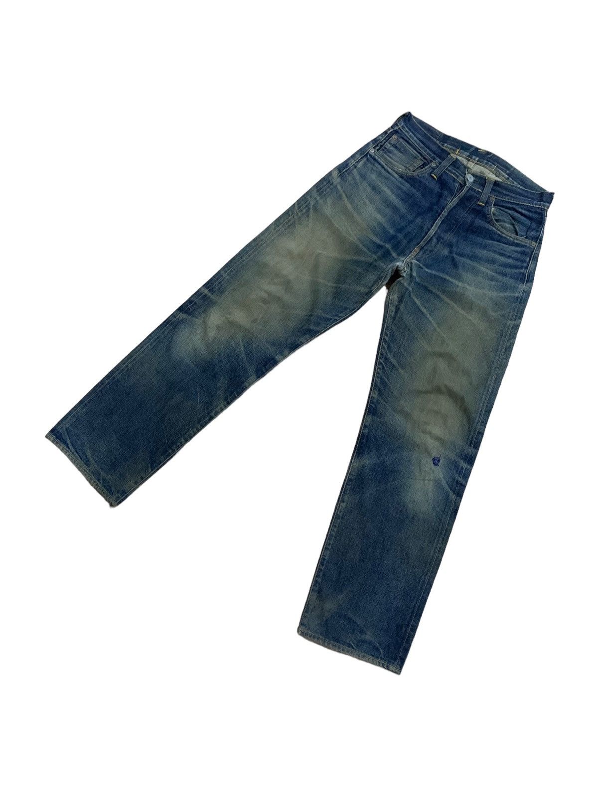 DENIM TEARS × Evisu × Who Decides War Vintage Evis ButtonFly Buckle Waist Jeans Size US 30 / EU 46 - 6 Thumbnail