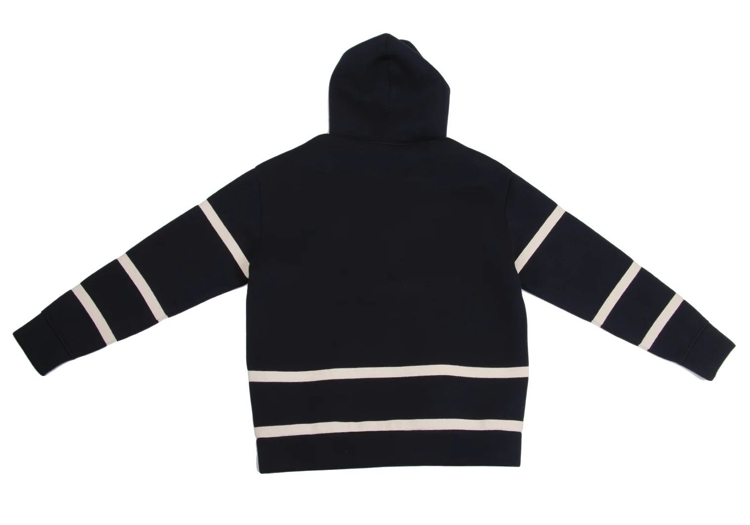 Emporio Armani Bonded Rayon Taping Line Logo Hoodie Navy M Size US M / EU 48-50 / 2 - 11 Thumbnail