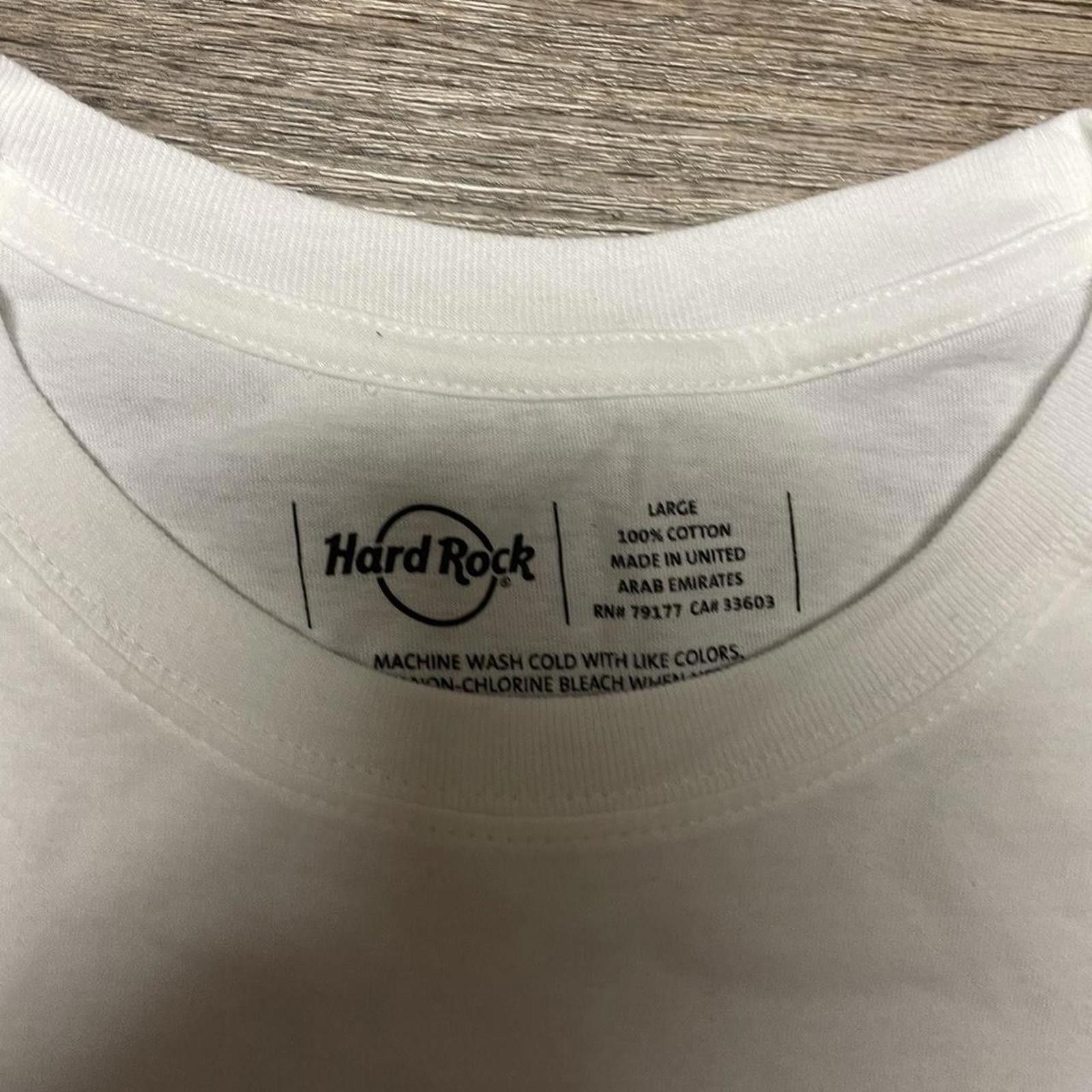 Hard Rock Cafe Hard Rock Cafe Honolulu Hawaii Silhouette White/Black Tee L Size US L / EU 52-54 / 3 - 3 Thumbnail