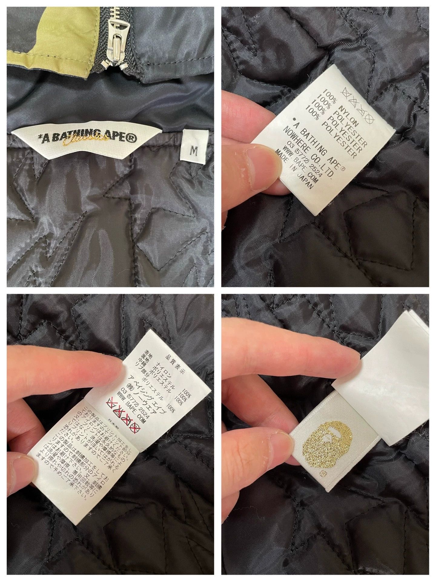 Bape BAPE Silk Color Blocked Cotton Shark Jacket M Size US M / EU 48-50 / 2 - 9 Thumbnail