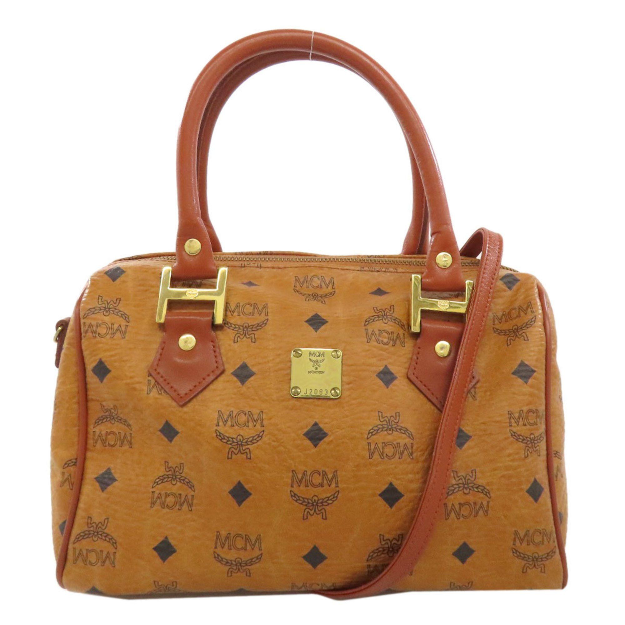 MCM Mini Boston Bag For Women in Brown