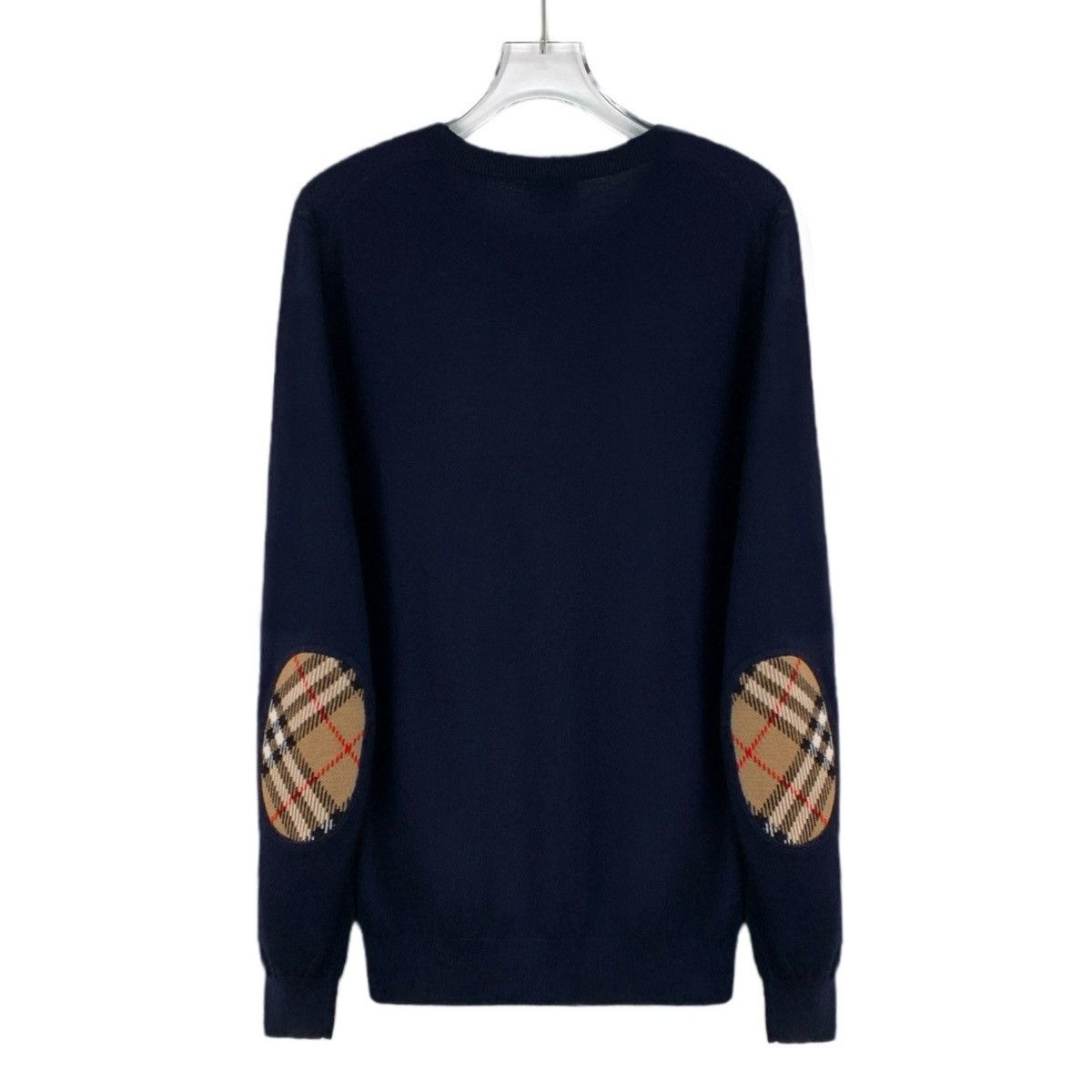 Burberry Burberry Plaid Spliced Wool Long Sleeve Knit Sweater K26WX Size US L / EU 52-54 / 3 - 2 Thumbnail