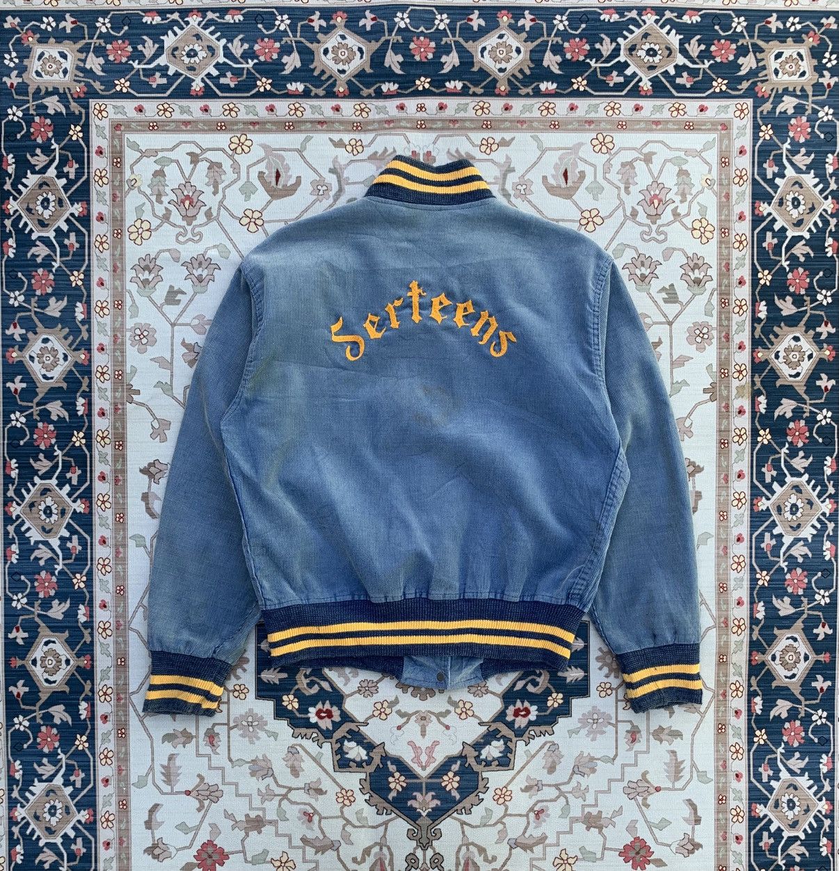 Vintage VINTAGE 60s MAPLE CORDUROY CHAINSTITCH VARSITY JACKET Size US M / EU 48-50 / 2 - 12 Thumbnail