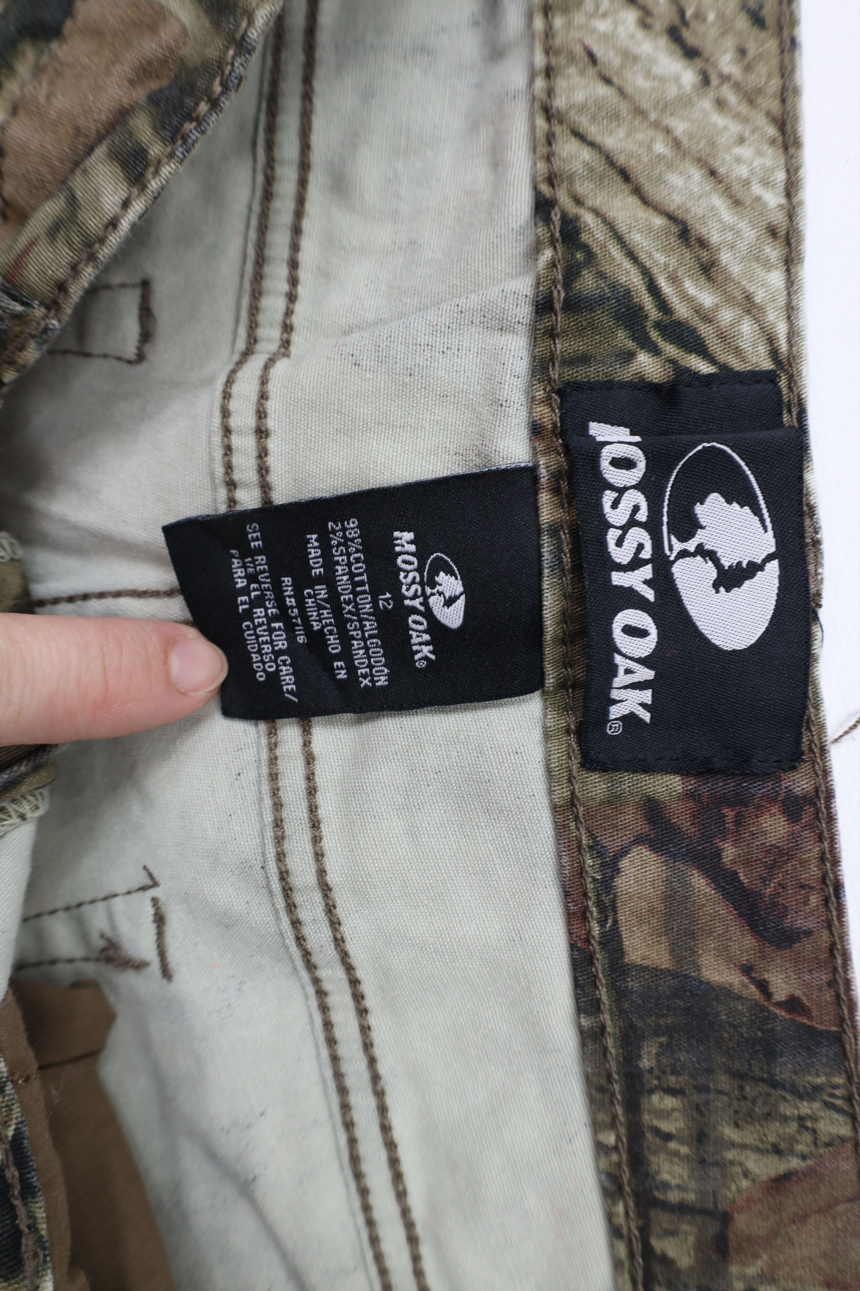 Mossy Oaks × Vintage Vintage Mossy Oak Camouflage Stretch Flared Wide Leg Pants Size 34" / US 12 / IT 48 - 6 Thumbnail