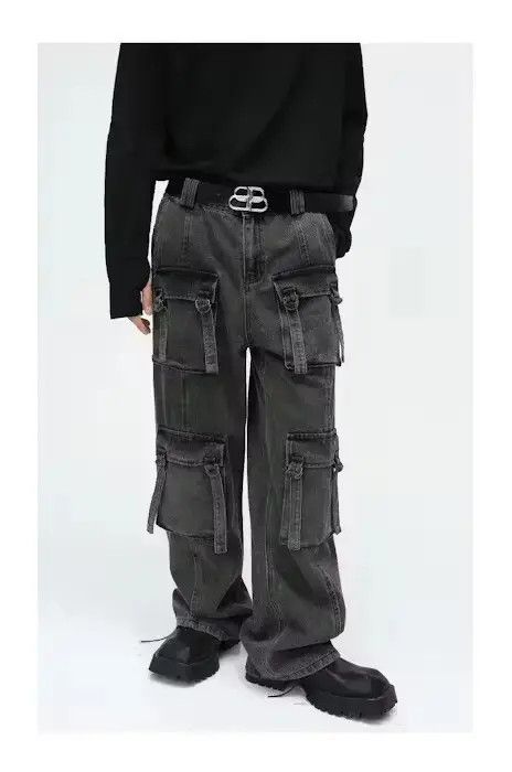 Japanese Brand × Jean Multi Pockets Cargo Baggy jeans Size US 30 / EU 46 - 1 Thumbnail