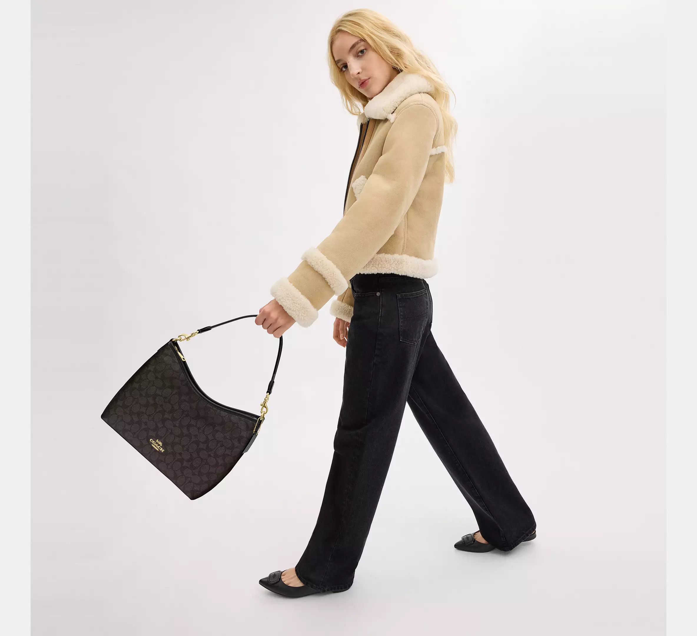 Coach Laurel Shoulder Bag In Signature Canvas CV975 Size ONE SIZE - 13 Thumbnail