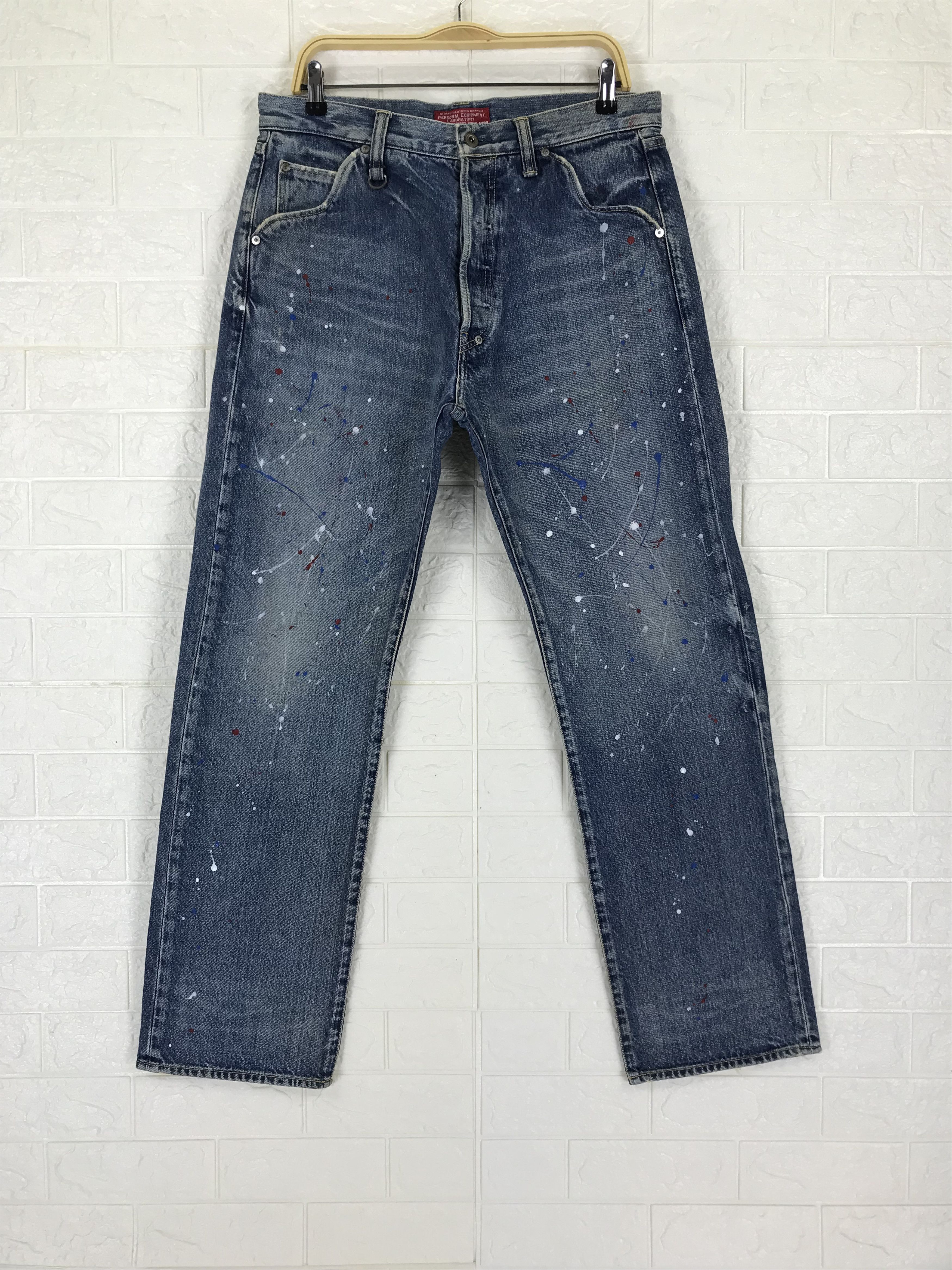 Nitraid Vintage Nitraid Japanese Paint Splatter Jeans Size US 34 / EU 50 - 1 Thumbnail