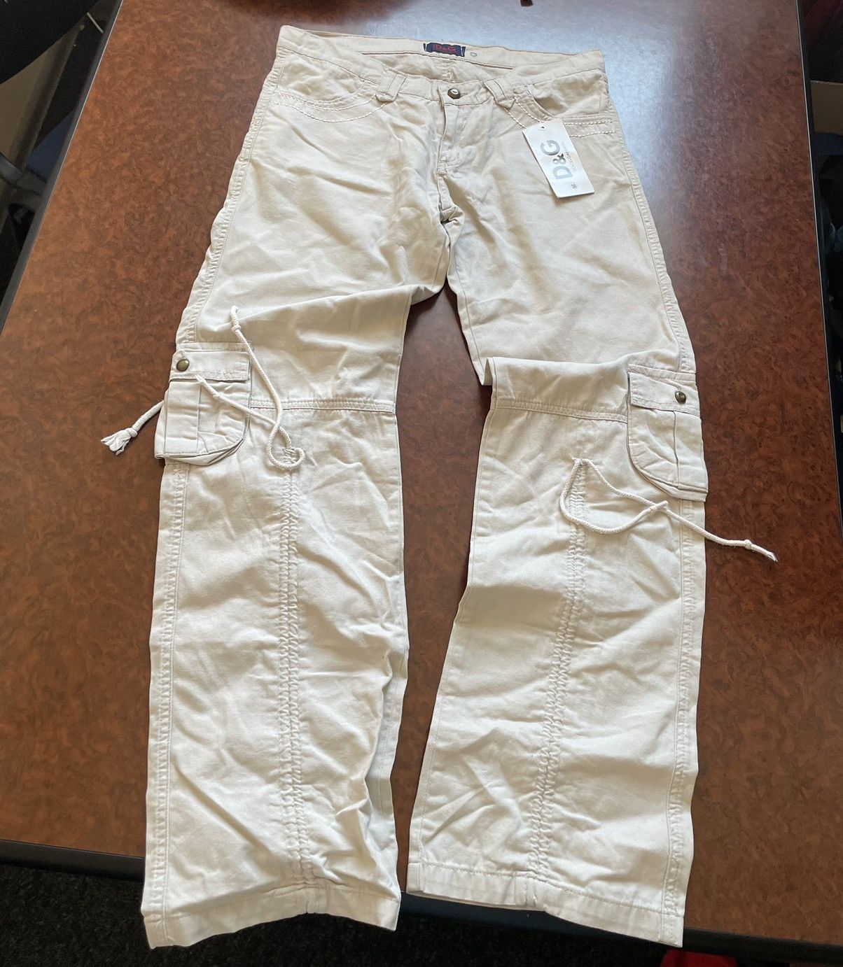 Japanese Brand Dolce Gabbana 90s multiPocket cargo pants CHROME jean rock Size 30" / US 8 / IT 44 - 1 Thumbnail