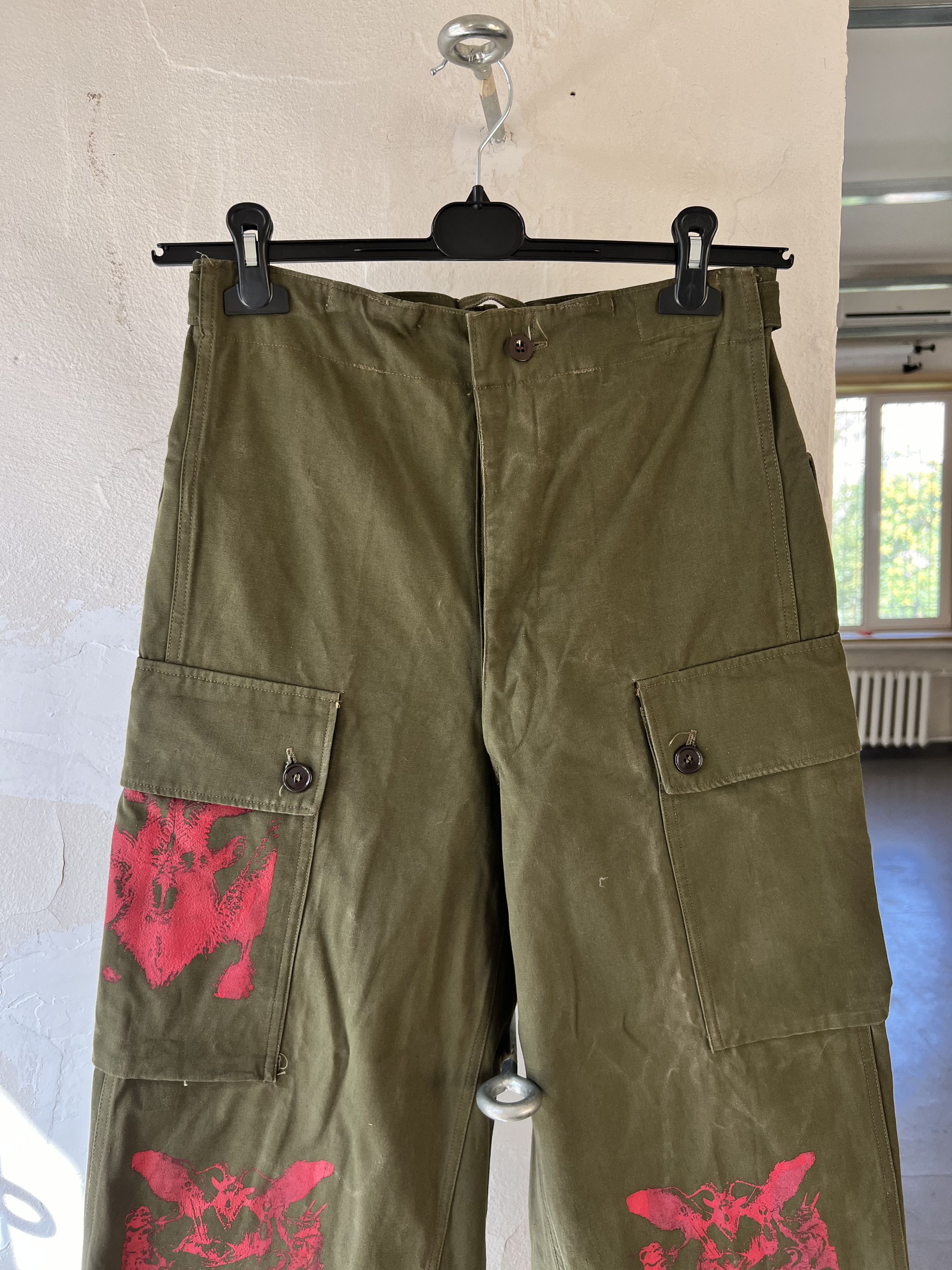 Unsound Rags 1956 Vintage Heavy Cotton SeyNaeve MVO USA Cargo Pant Size US 30 / EU 46 - 2 Thumbnail