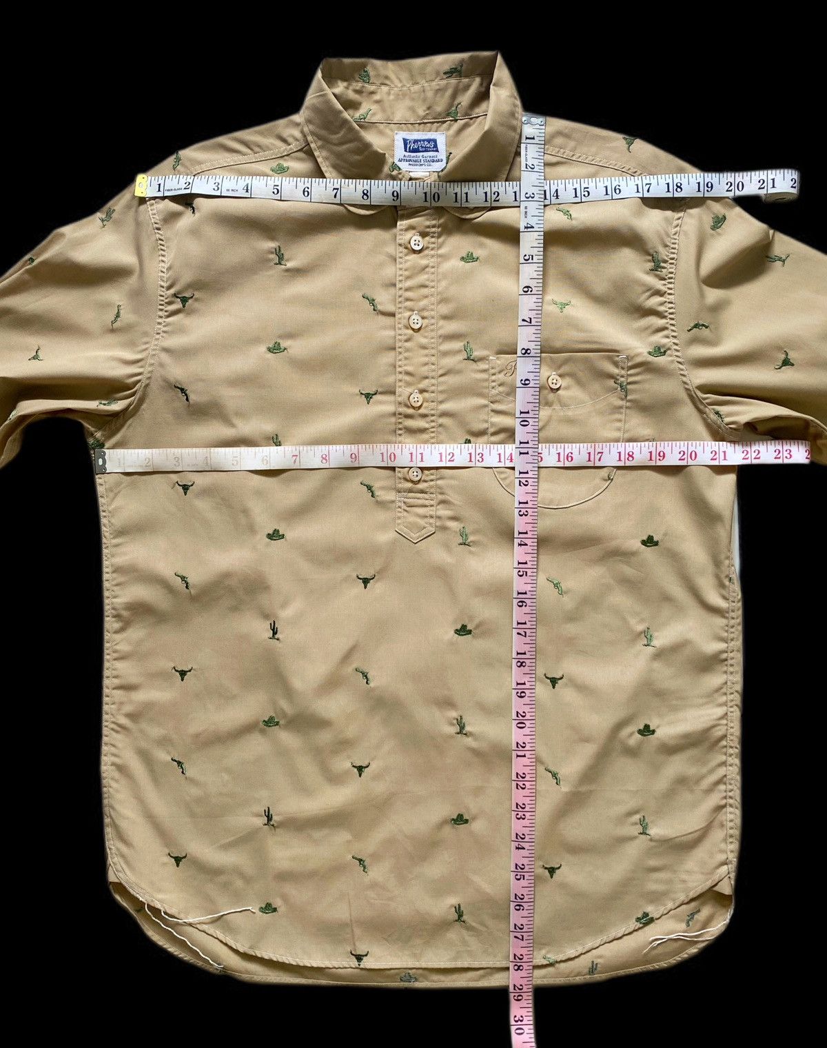 Pherrow's Vintage Pherrow’s Khaki Western-Americana Embroidered Shirt Size US M / EU 48-50 / 2 - 6 Thumbnail