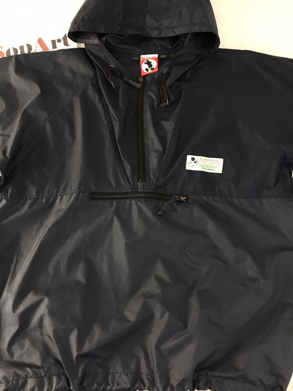 Disney × Mickey Mouse Vintage Windbreaker Mickey Mouse Half Zipper Hoodie Size US XL / EU 56 / 4 - 3 Thumbnail