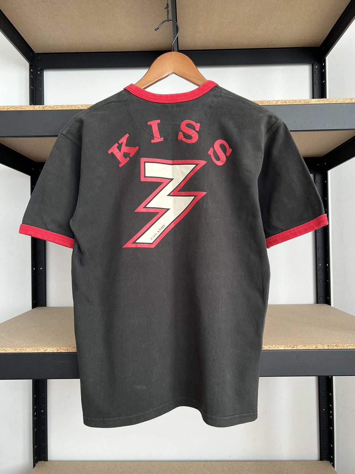 Ringspun Vintage Kiss Ringspun Allstars Ringer Black T-shirt Size US M / EU 48-50 / 2 - 4 Thumbnail