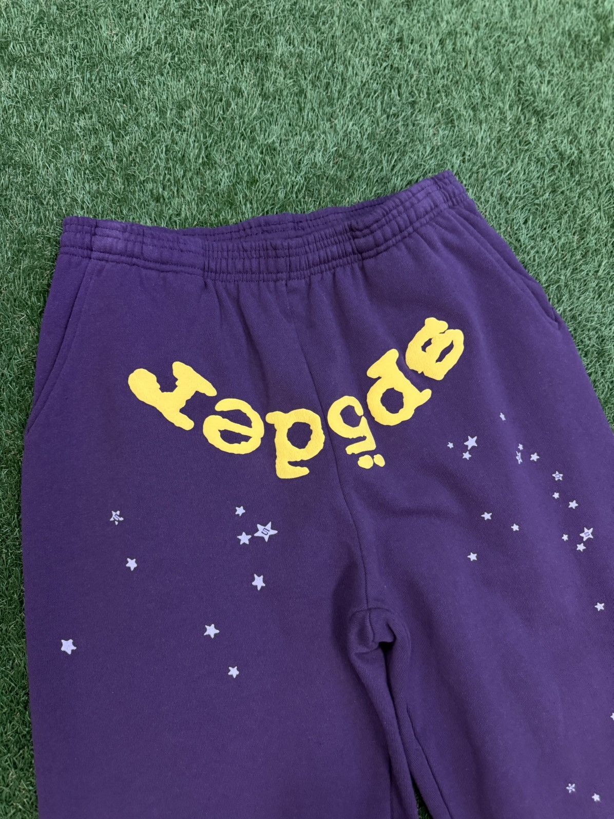 Sp5der Spider Worldwide Purple Sweatpants Size M (NEW) Size US 30 / EU 46 - 5 Thumbnail