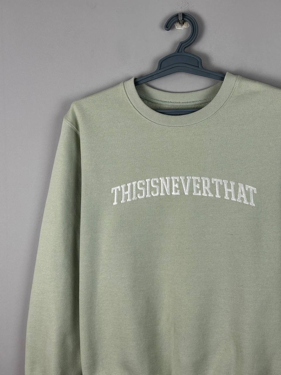 thisisneverthat Thisisneverthat Japan Streetwear Mint Green Sweatshirt Size US M / EU 48-50 / 2 - 3 Thumbnail