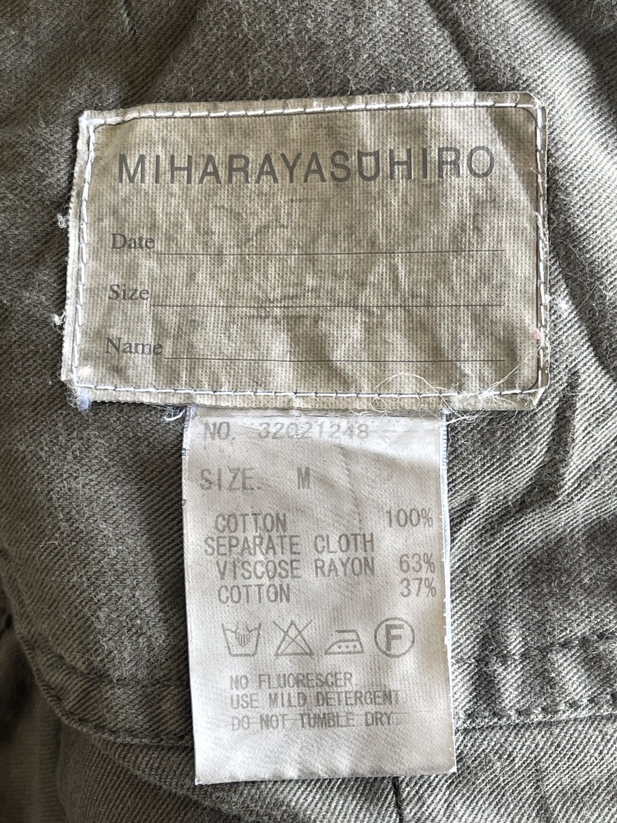 Maison MIHARA YASUHIRO AW05 Miharayasuhiro distressed Pattern cargo jacket Size M / US 6-8 / IT 42-44 - 22 Thumbnail
