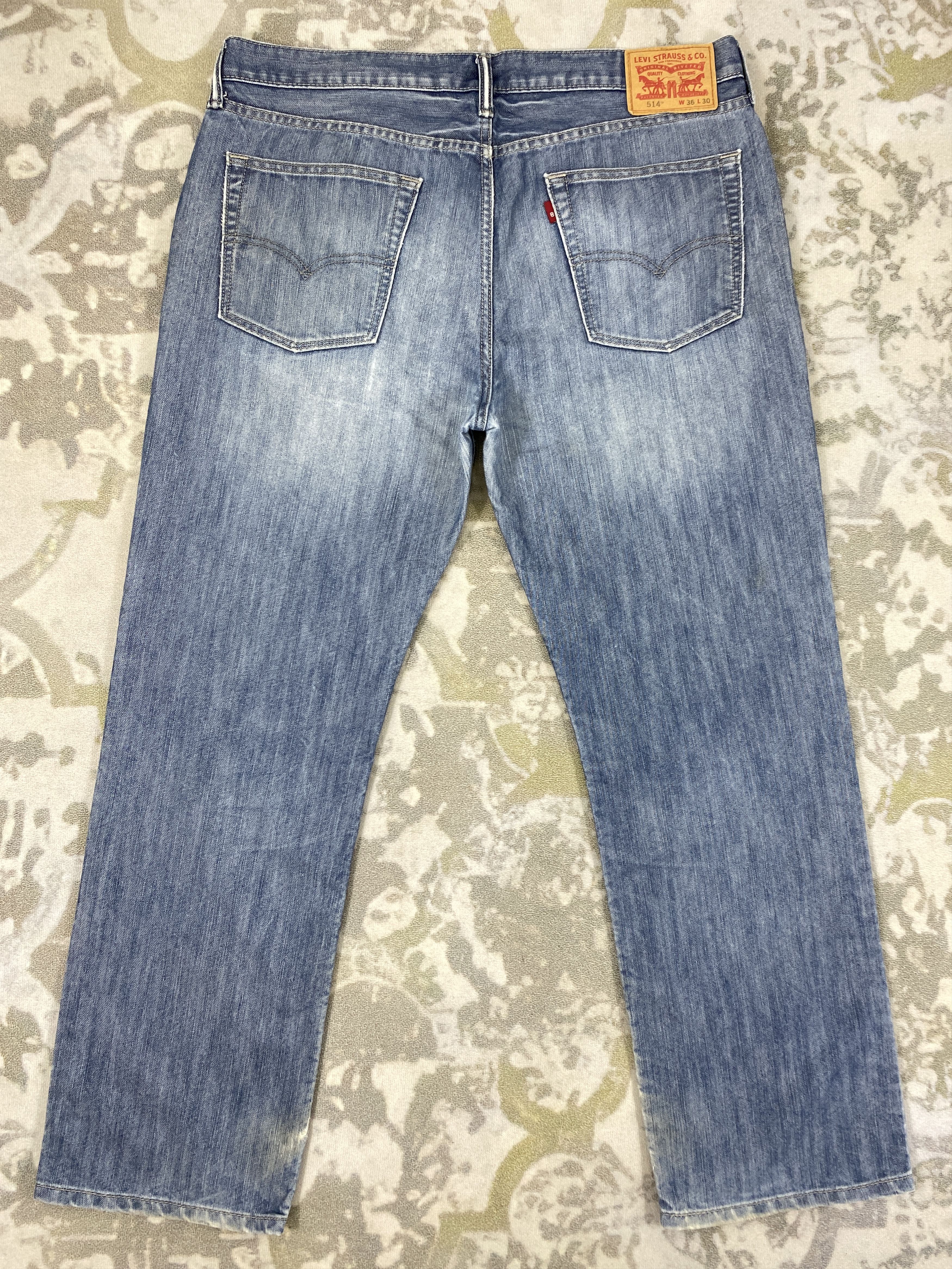 Levi's Blue Vintage Levi's 514 Distressed Denim 38 x 28.5 -JN136 Size US 38 / EU 54 - 2 Thumbnail