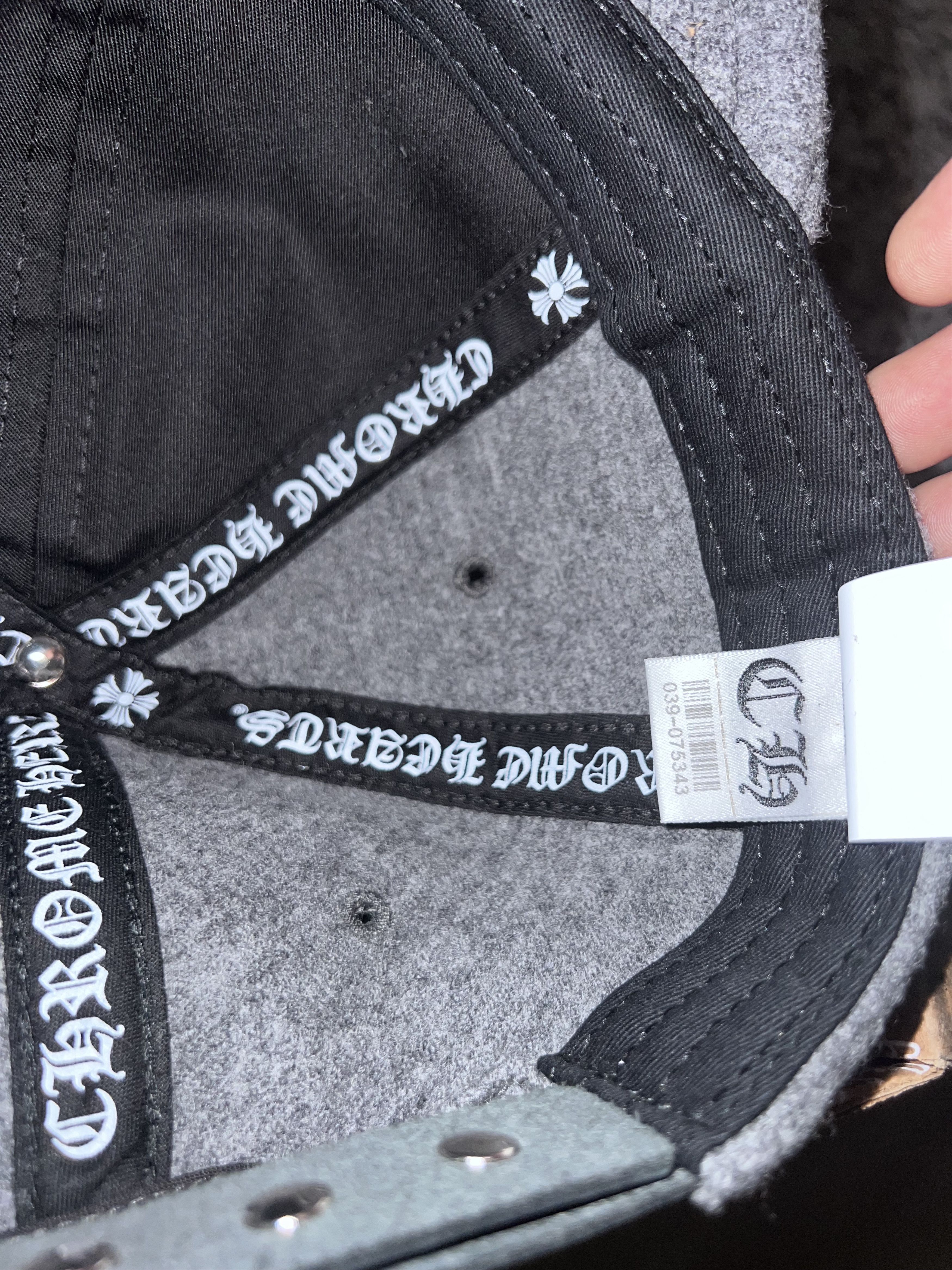 Chrome Hearts Chrome Hearts 100% Wool SnapBack Cap Size ONE SIZE - 4 Thumbnail