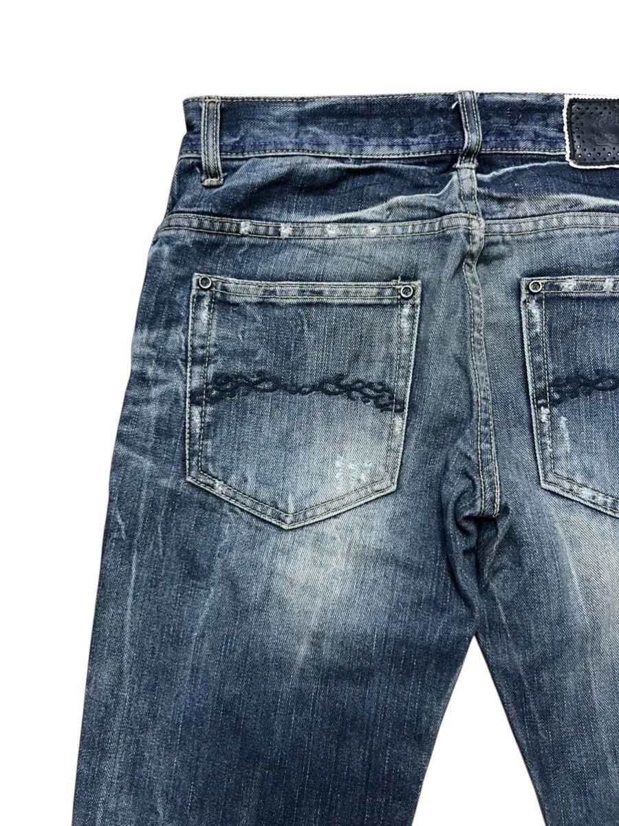 If Six Was Nine MIDAS Distressed Flare Jeans Size US 28 / EU 44 - 13 Thumbnail