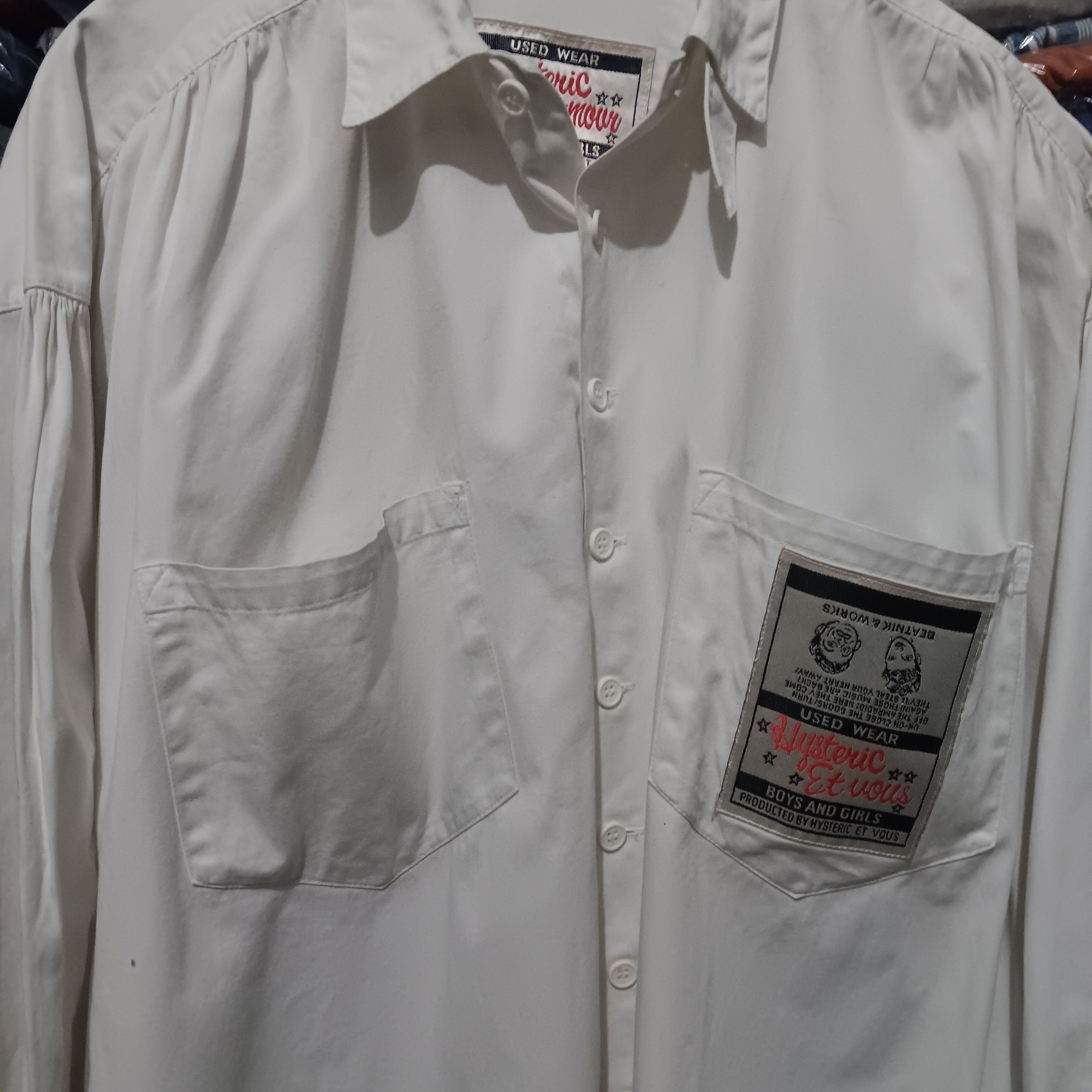 Hysteric Glamour × Japanese Brand Hysteric glamour oversize shirt button Size L / US 10 / IT 46 - 4 Thumbnail