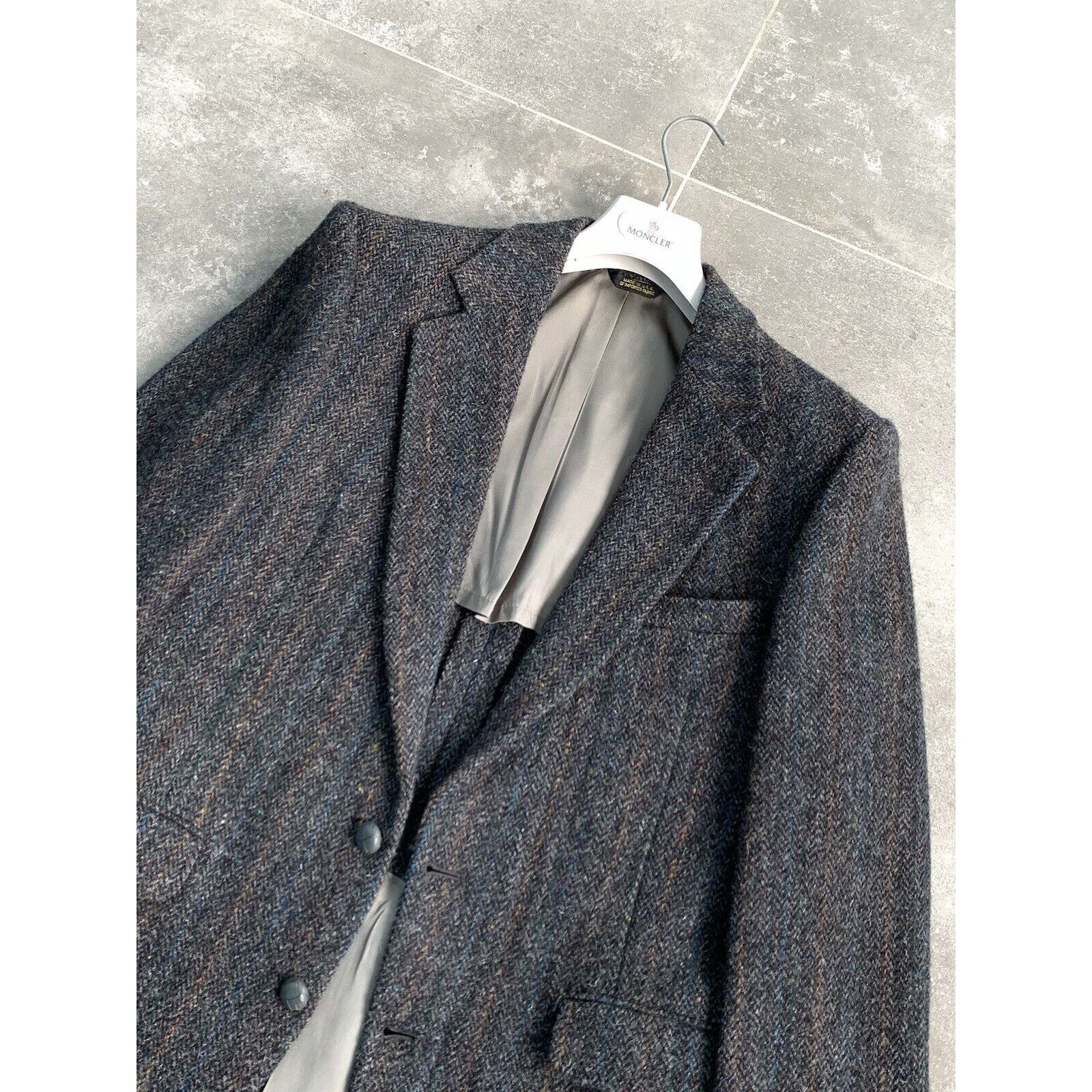 Harris Tweed × Vintage Men's HARRIS TWEED MADE IN USA Sport Blazer Jacket EU50 UK40 Size 50R - 14 Thumbnail