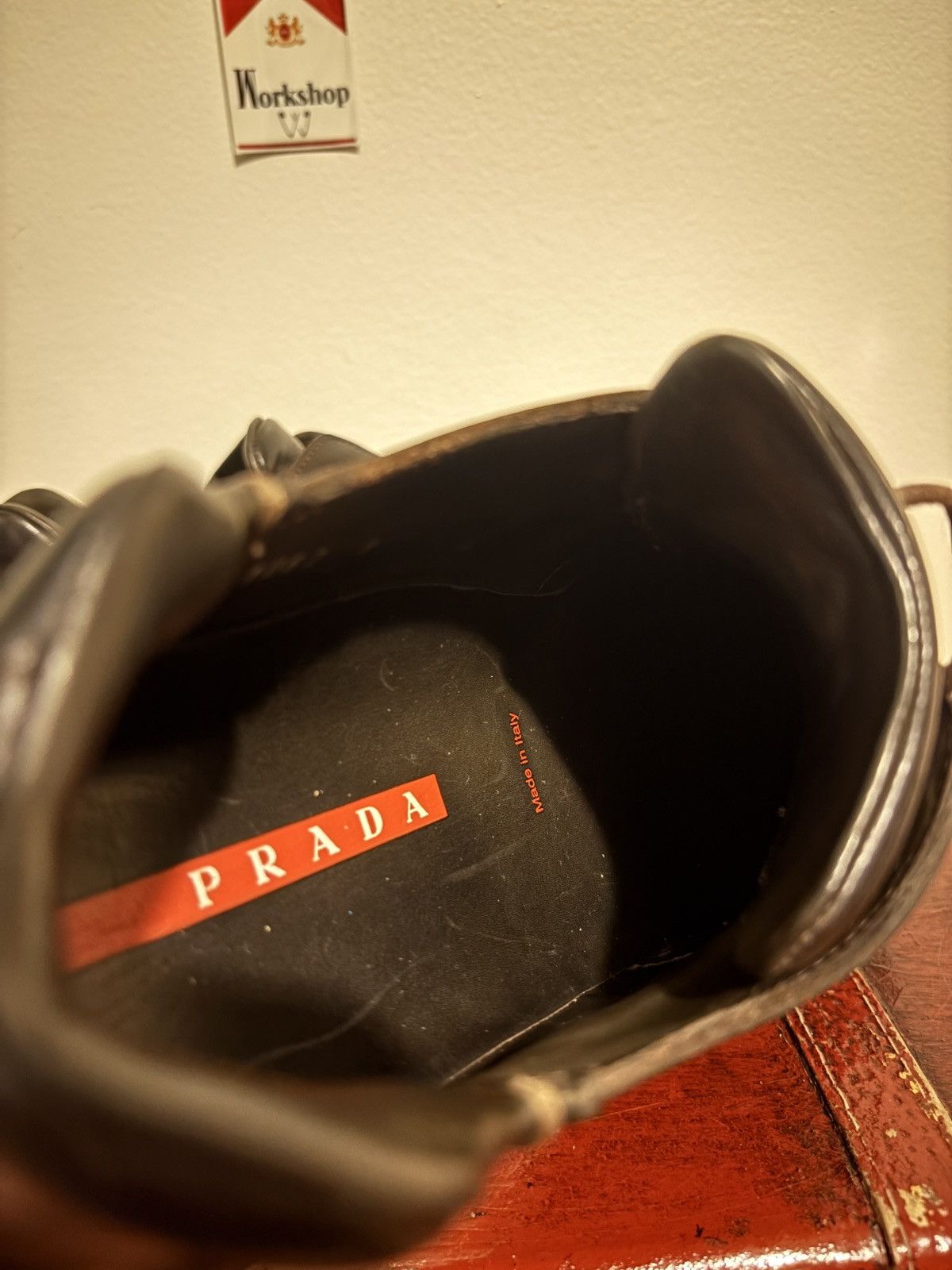 Prada Brown FW1999 Prada Square Toe Derby Vibram Sole Loafers Size US 9.5 / EU 42-43 - 10 Thumbnail