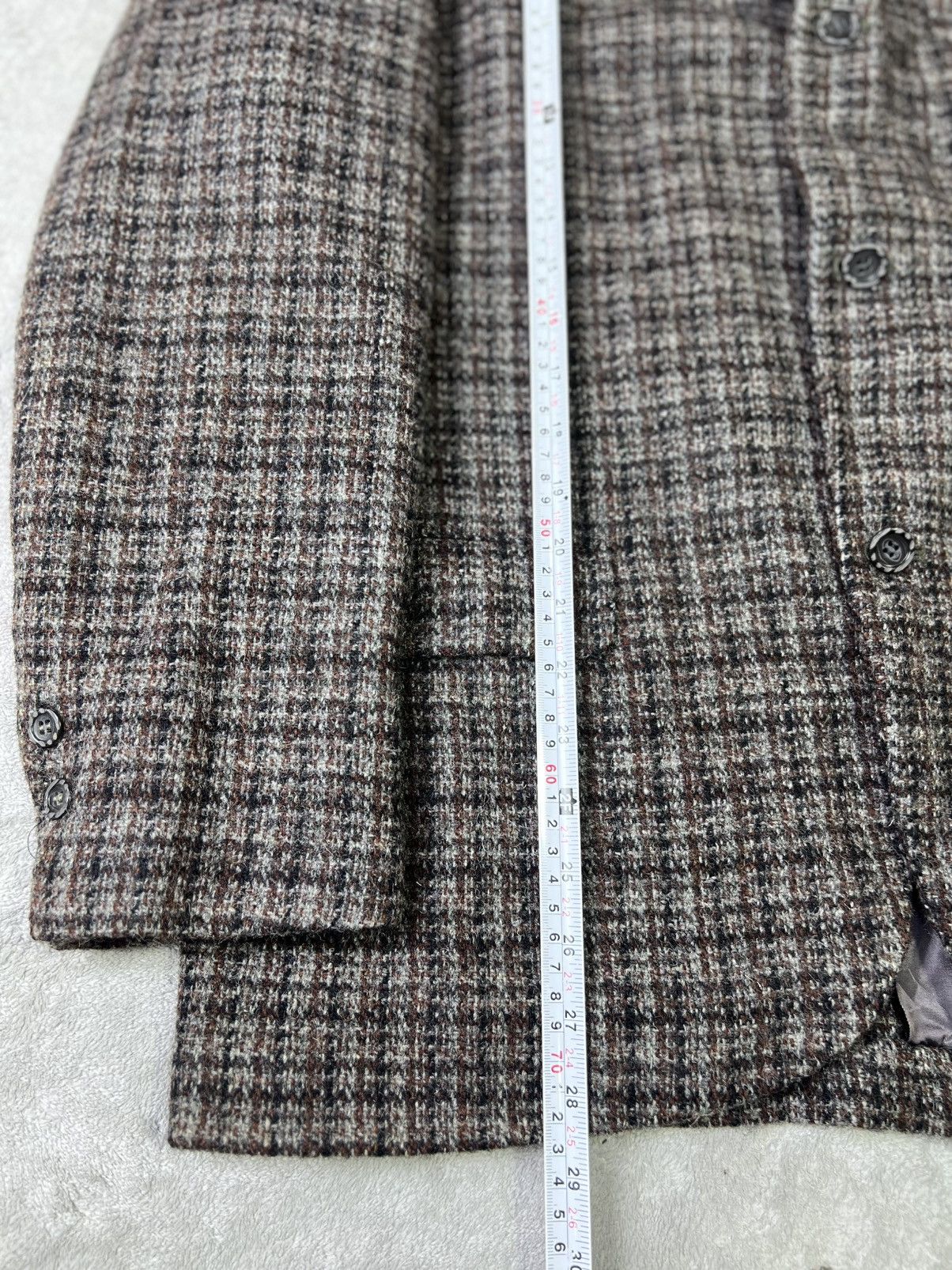 Harris Tweed Harris Tweed Pure Scottish Wool Blazer Brown Multi Check Size 40R - 3 Thumbnail