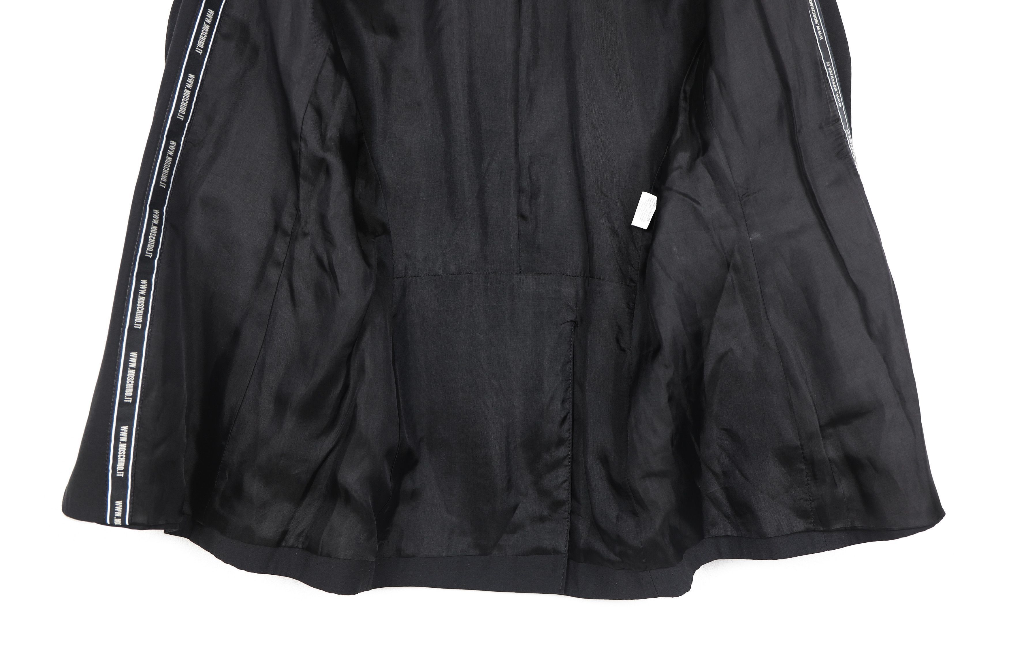 Moschino × Vintage Womens Moschino Сhiffon Reflective Details Blazer Jacket Size S / US 4 / IT 40 - 8 Thumbnail