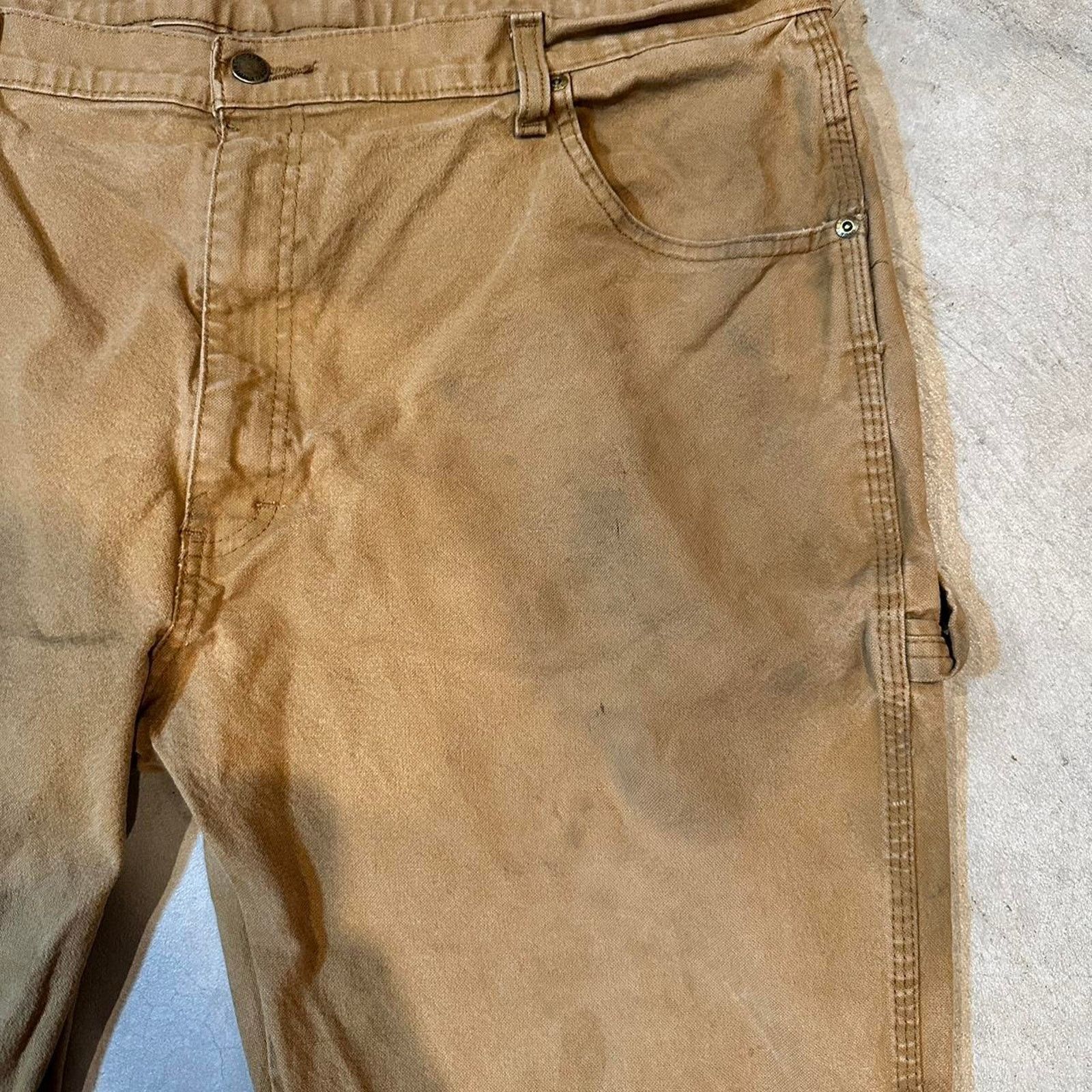 Dickies Vintage Y2K Distressed Tan Dickies Carpenter Pants 40x29 Size US 40 / EU 56 - 4 Thumbnail