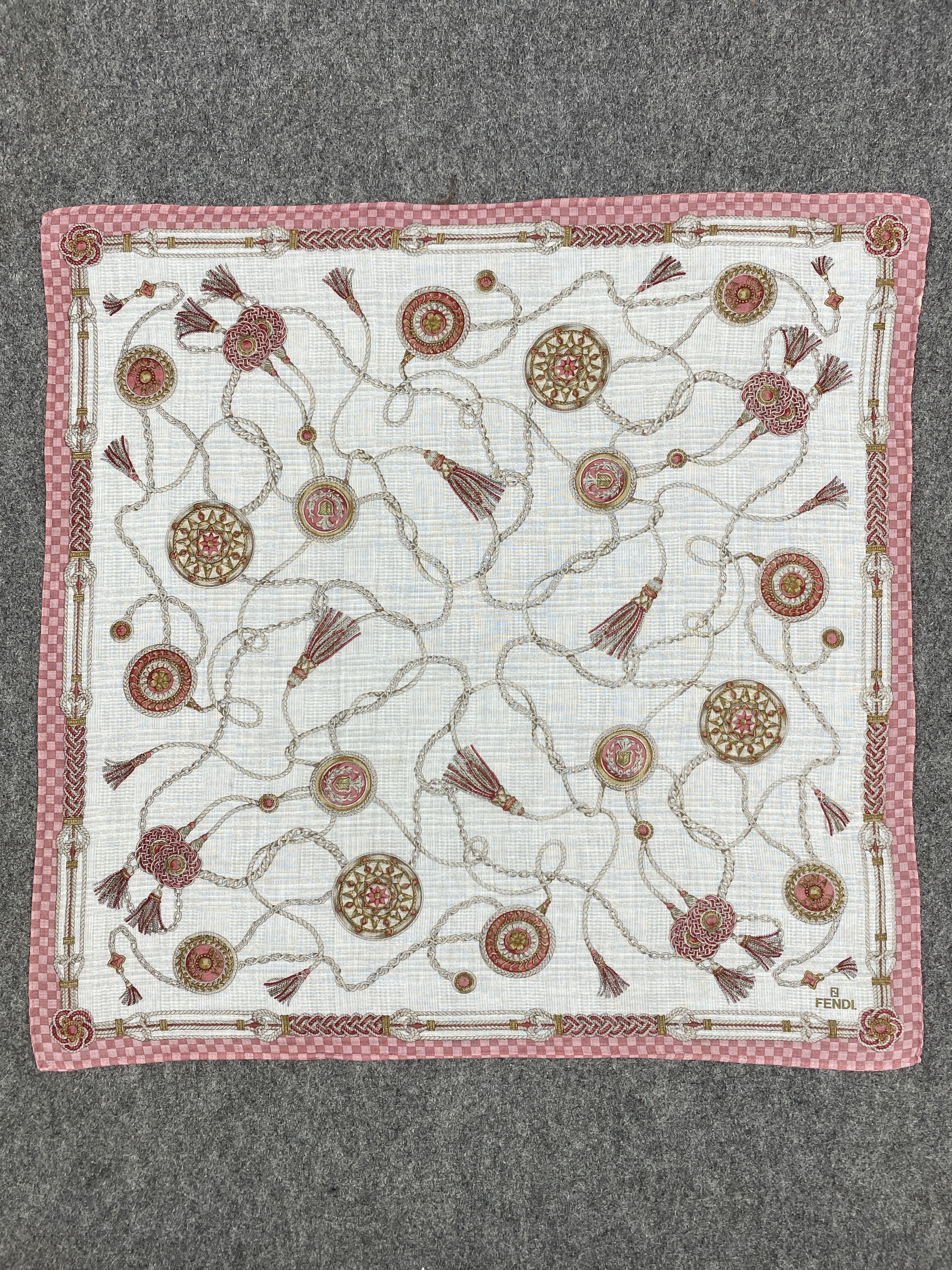 Vintage Fendi Handkerchief / Bandana / Neckerchief HKC0515 Size ONE SIZE - 4 Thumbnail