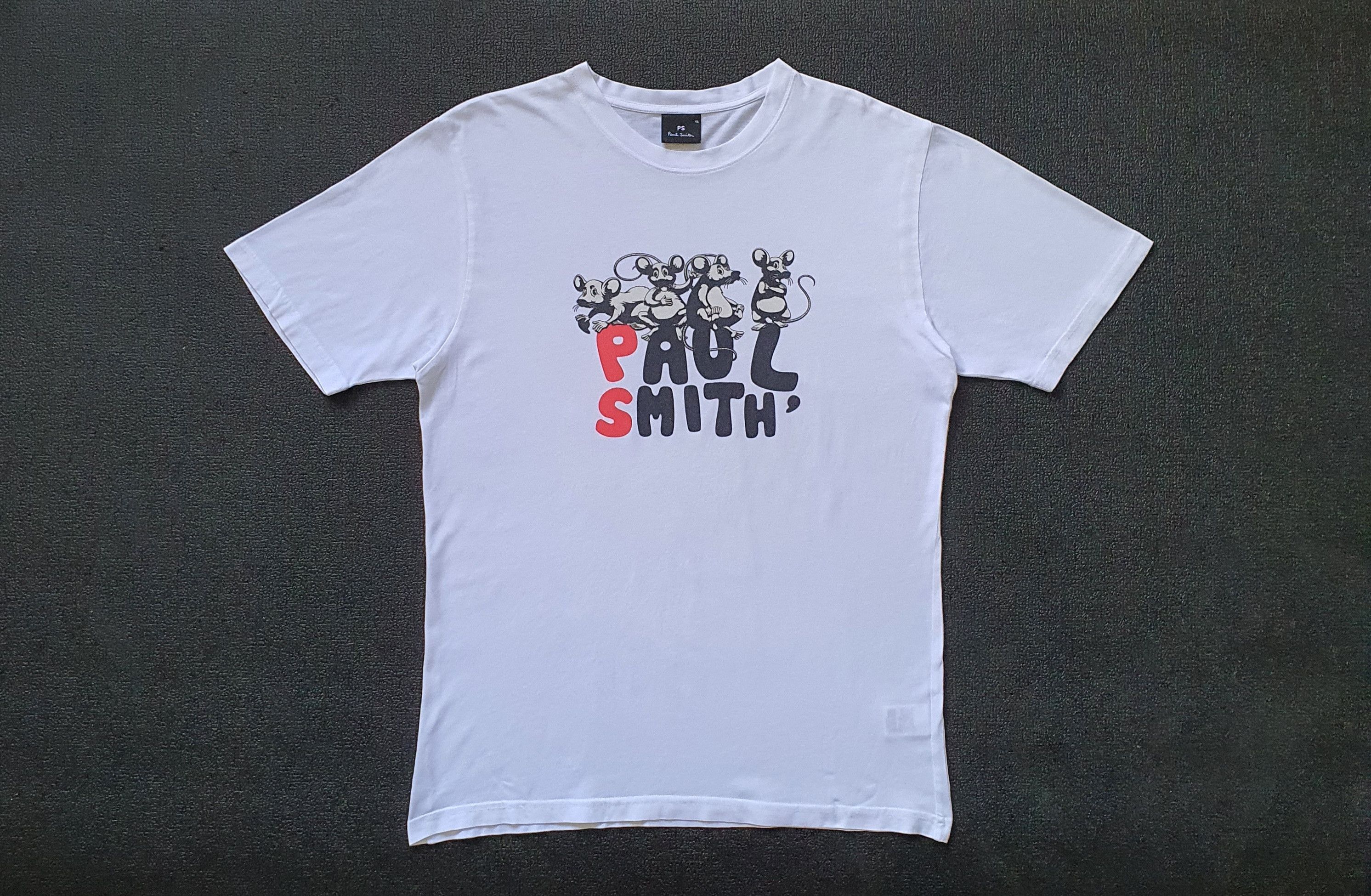Paul Smith Paul Smith PS Rat Mouse Printed T shirt size L / XL Size US L / EU 52-54 / 3 - 1 Thumbnail