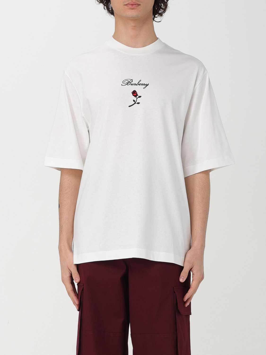 image of Burberry T-Shirt Men White (Size Small)