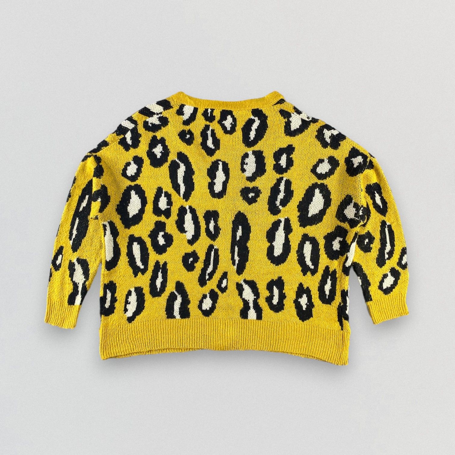 Vintage Vintage Leopard Knitwear Cardigan Size US L / EU 52-54 / 3 - 3 Thumbnail